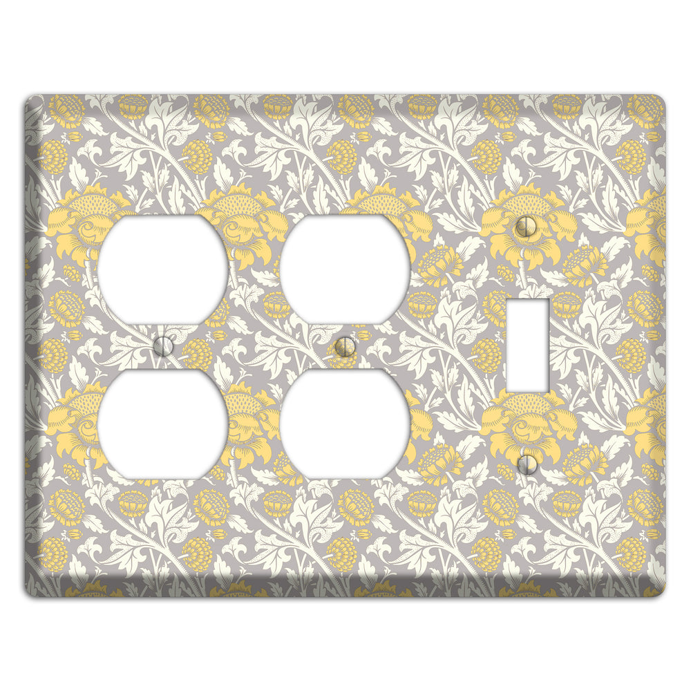 Golden Peony Lace 2 Duplex / Toggle Wallplate