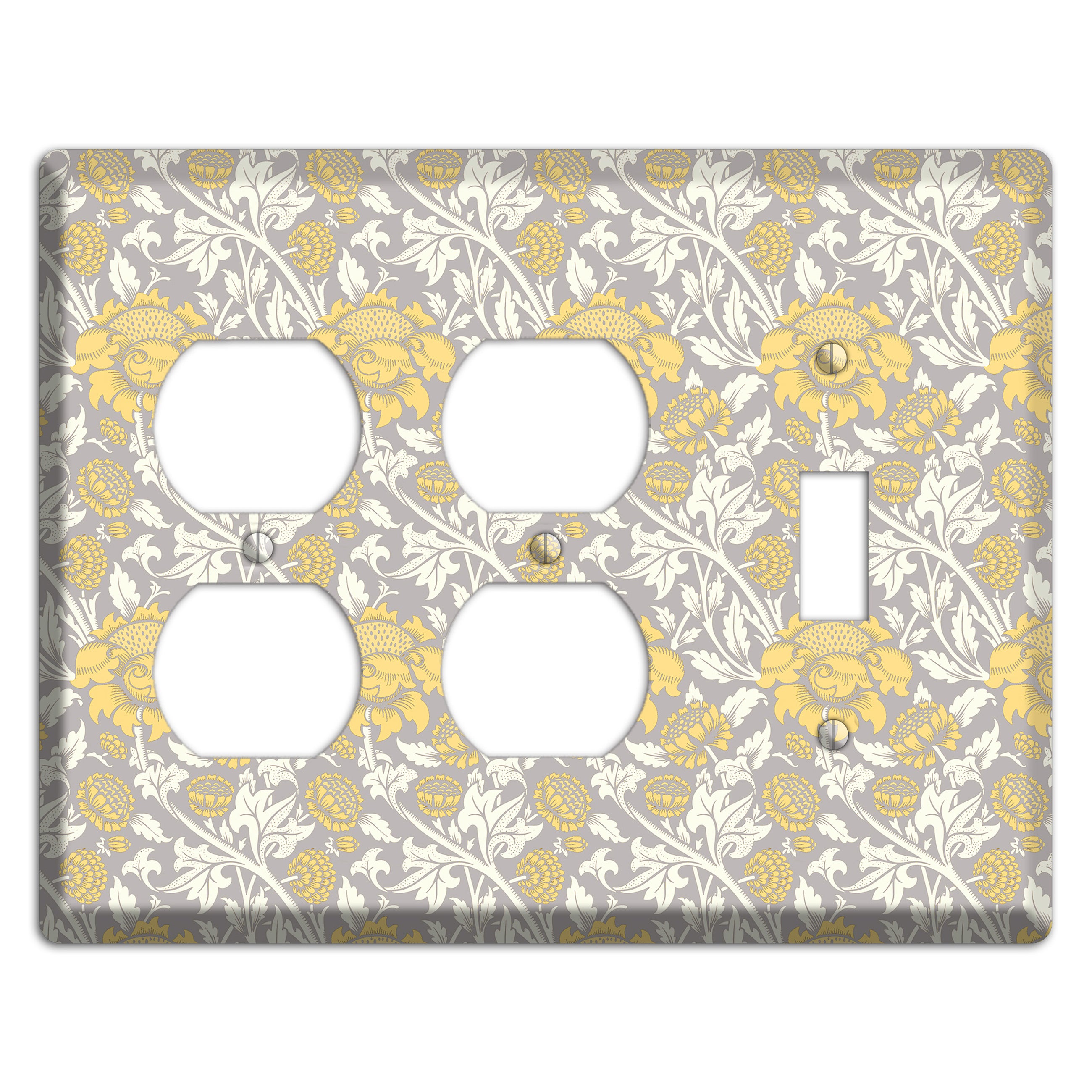 Golden Peony Lace 2 Duplex / Toggle Wallplate