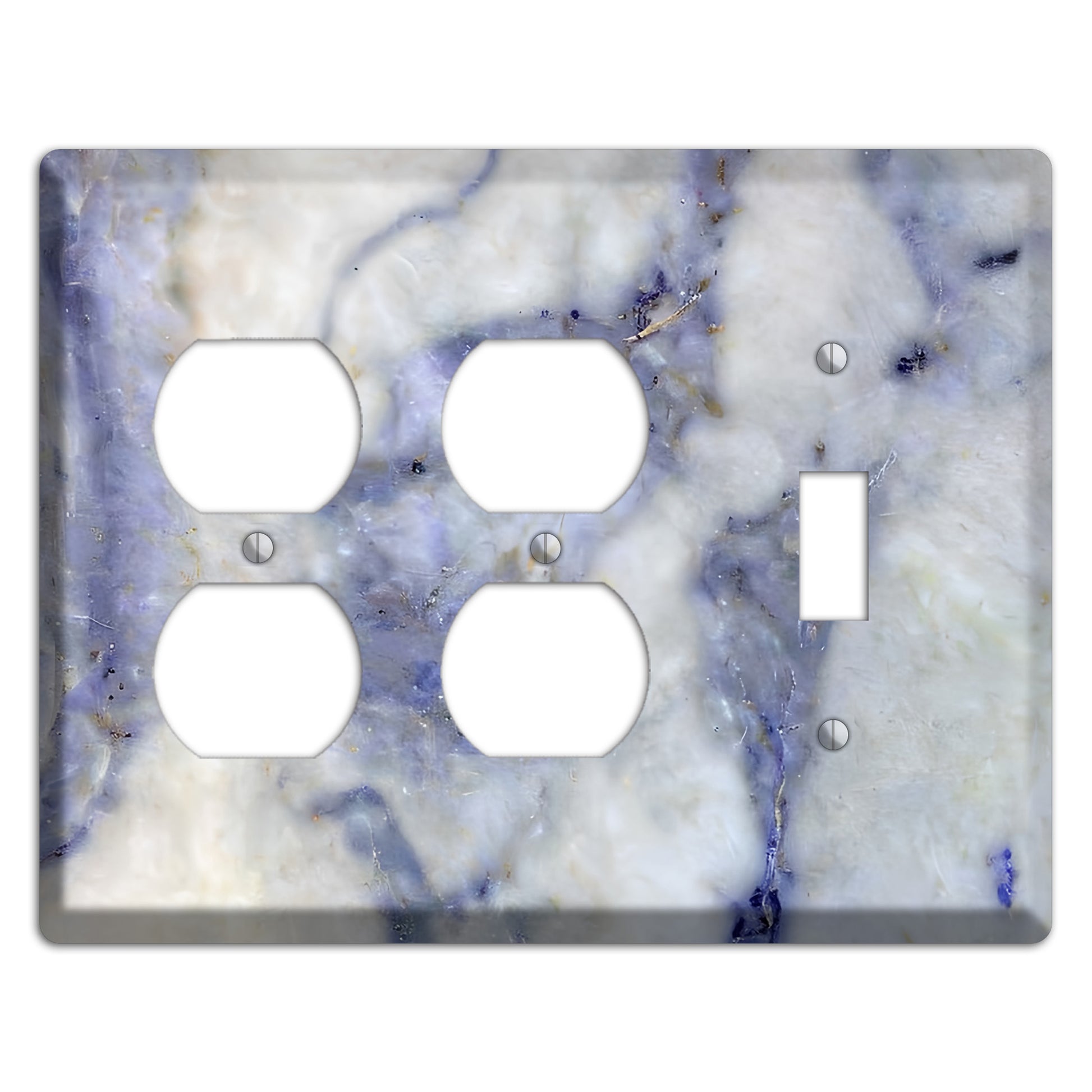 Spindle Marble 2 Duplex / Toggle Wallplate