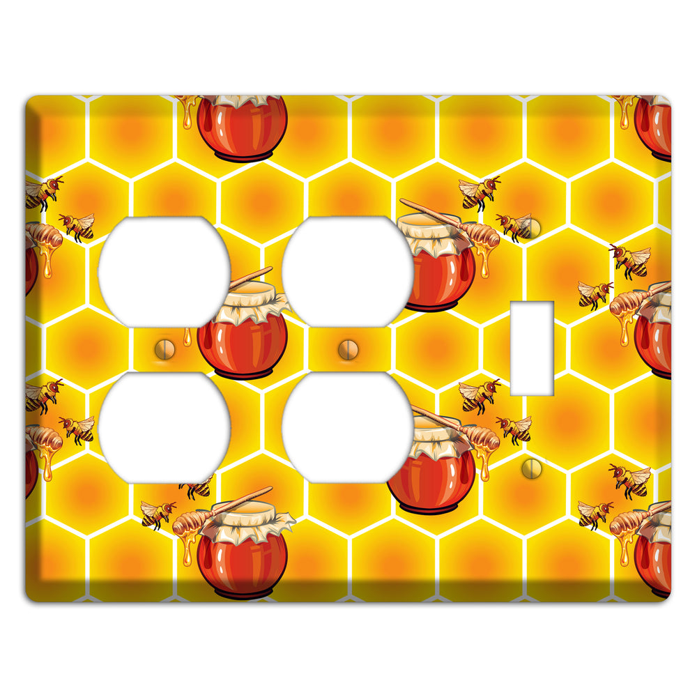 Harvest Season Repeating 2 Duplex / Toggle Wallplate