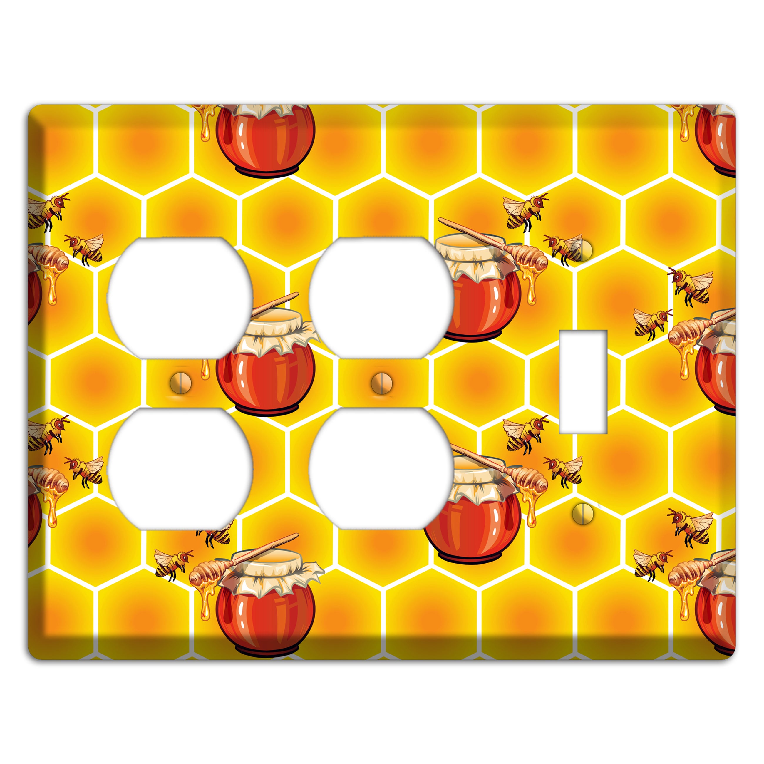 Harvest Season Repeating 2 Duplex / Toggle Wallplate
