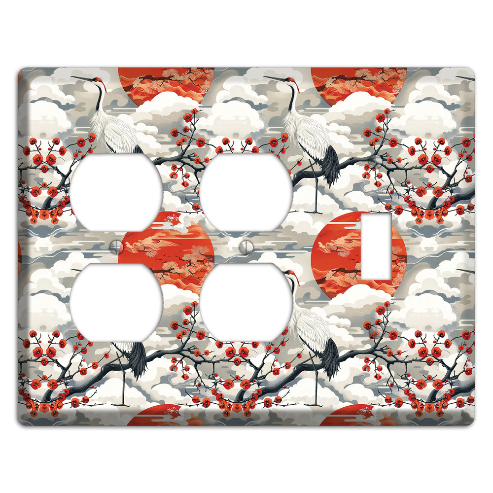 Vermillion Sun Rising 2 Duplex / Toggle Wallplate