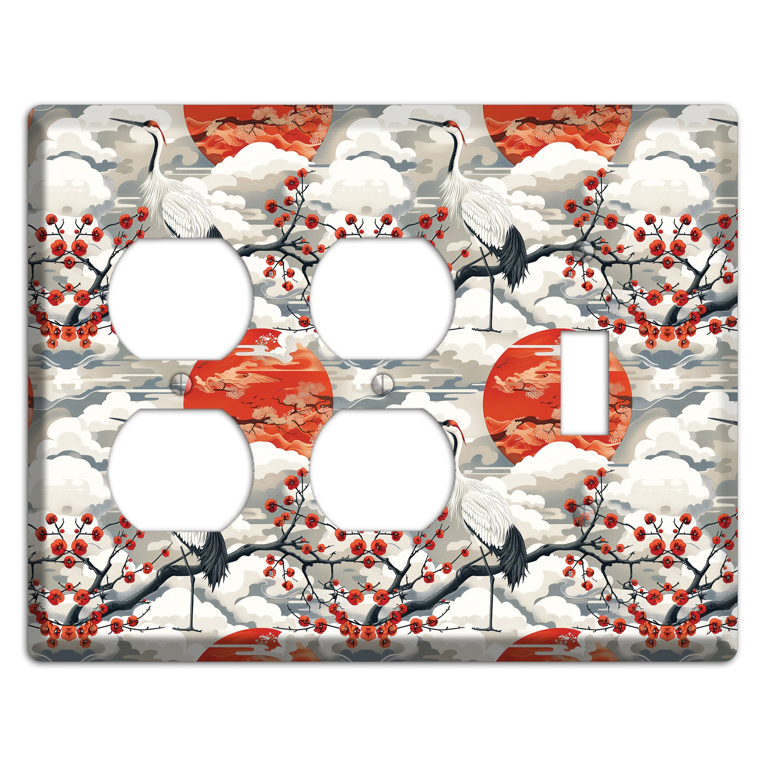 Vermillion Sun Rising 2 Duplex / Toggle Wallplate