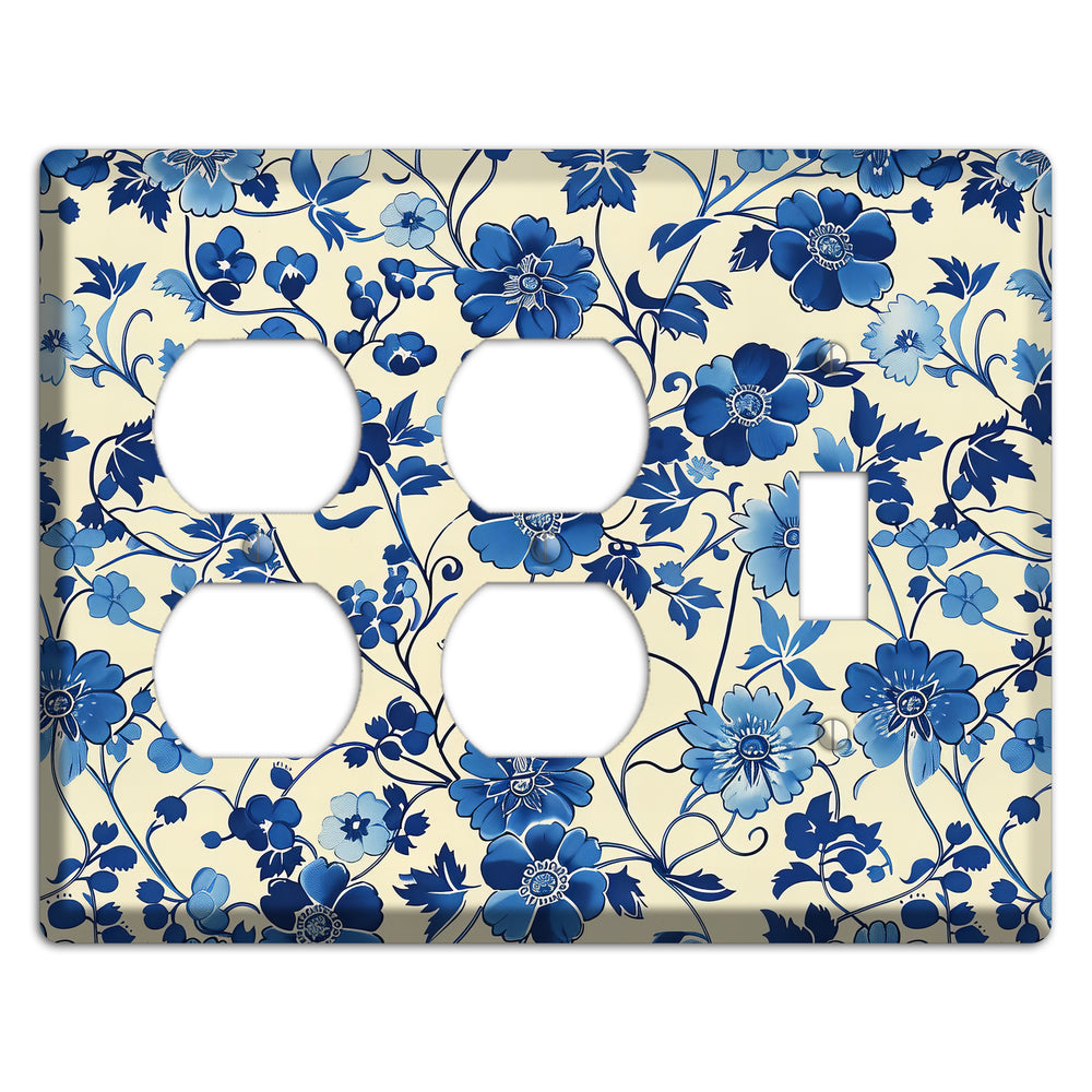 Porcelain Garden Riot 2 Duplex / Toggle Wallplate