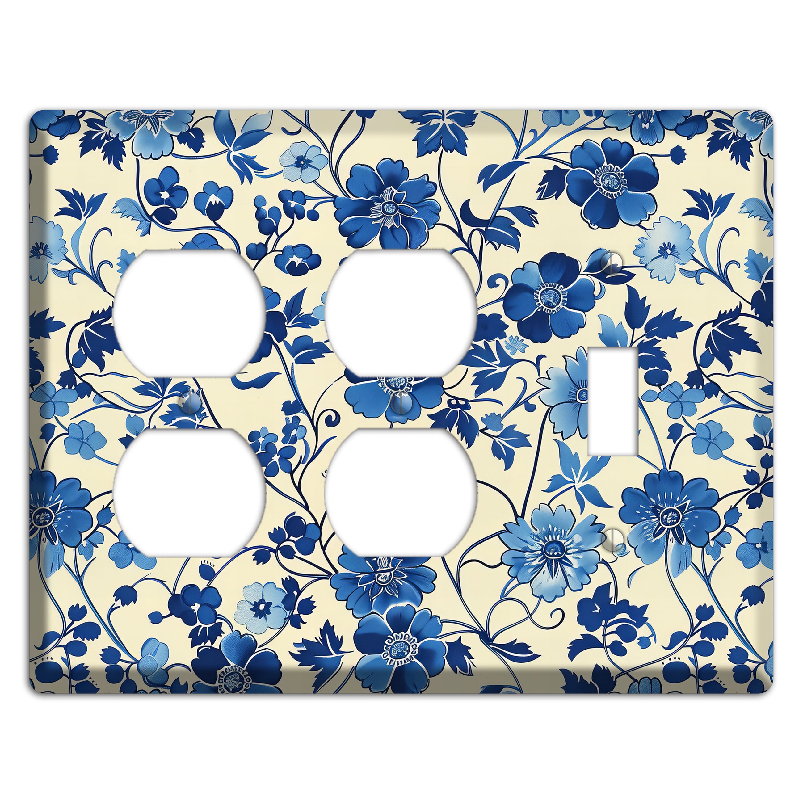 Porcelain Garden Riot 2 Duplex / Toggle Wallplate