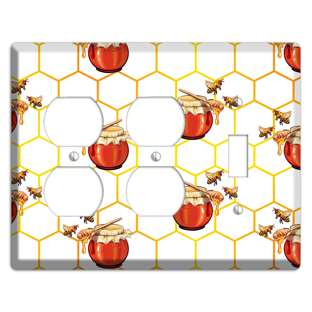 Honeypot & Hive 2 Duplex / Toggle Wallplate
