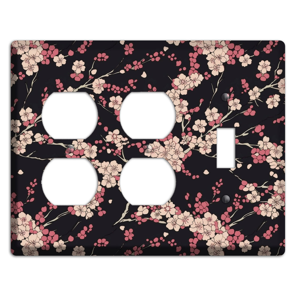 Night Blossom Drift 2 Duplex / Toggle Wallplate