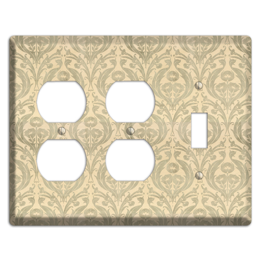 Whispered Thistle 2 Duplex / Toggle Wallplate