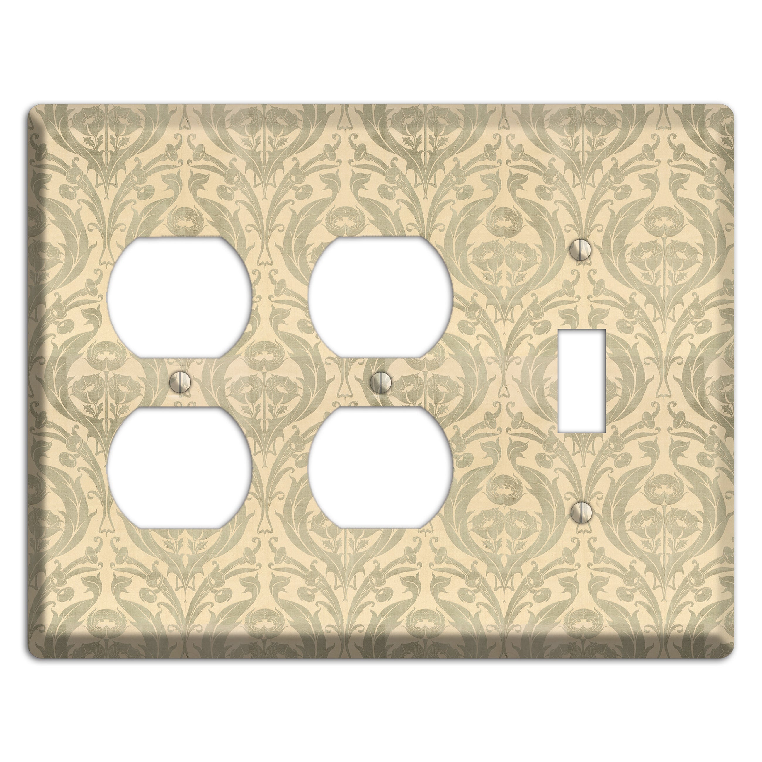 Whispered Thistle 2 Duplex / Toggle Wallplate
