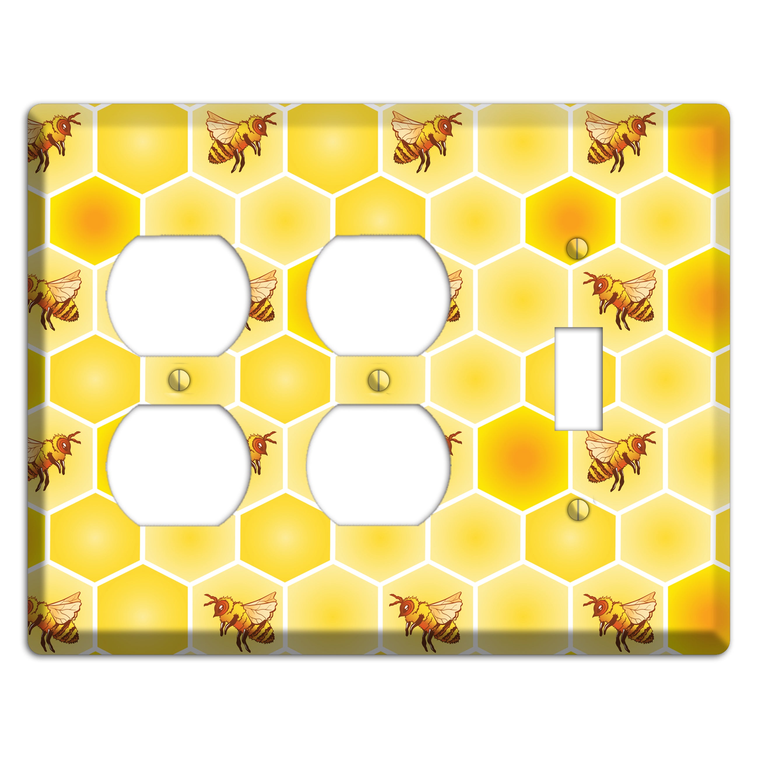 Honeycomb Colony 2 Duplex / Toggle Wallplate