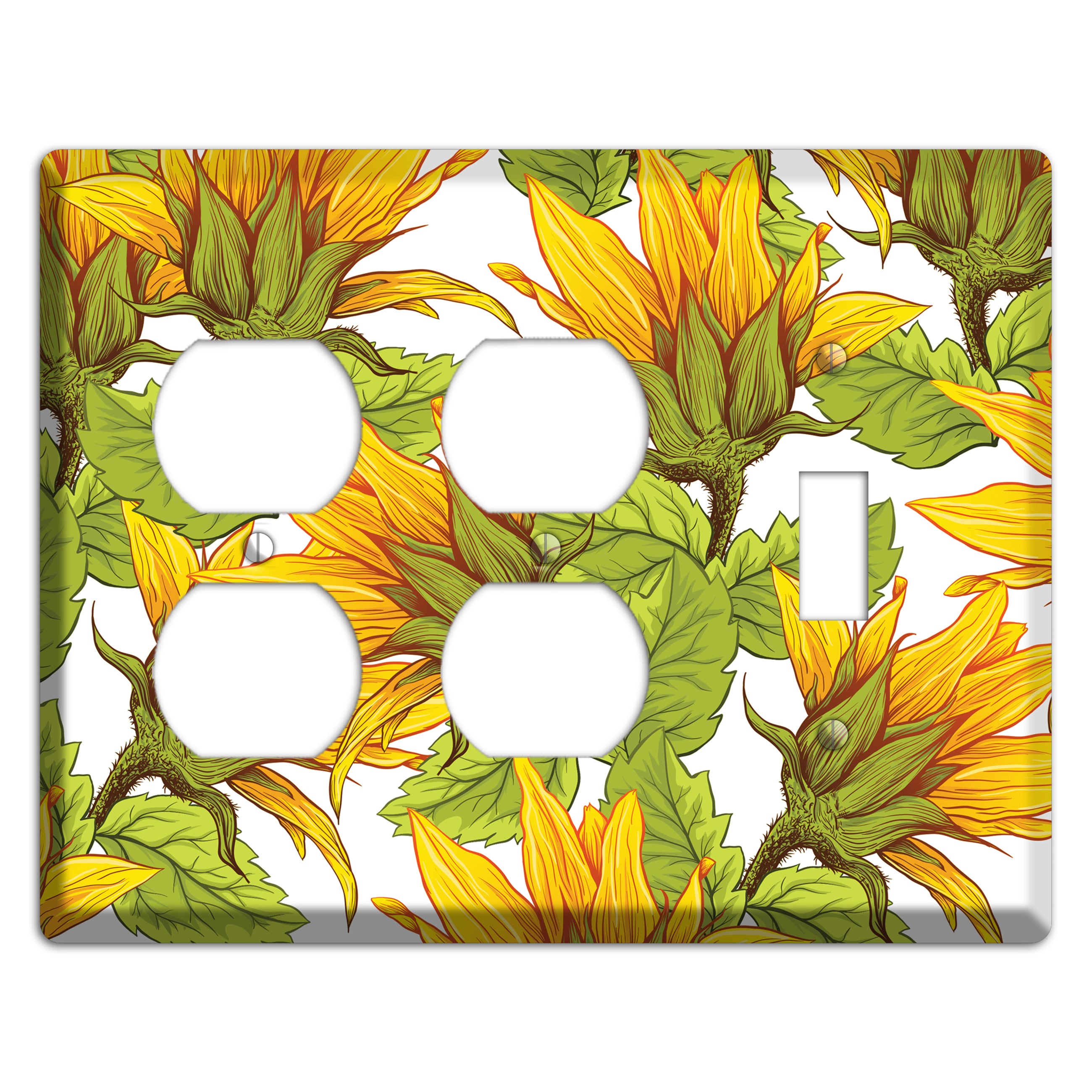 Golden Bloom Scatter 2 Duplex / Toggle Wallplate