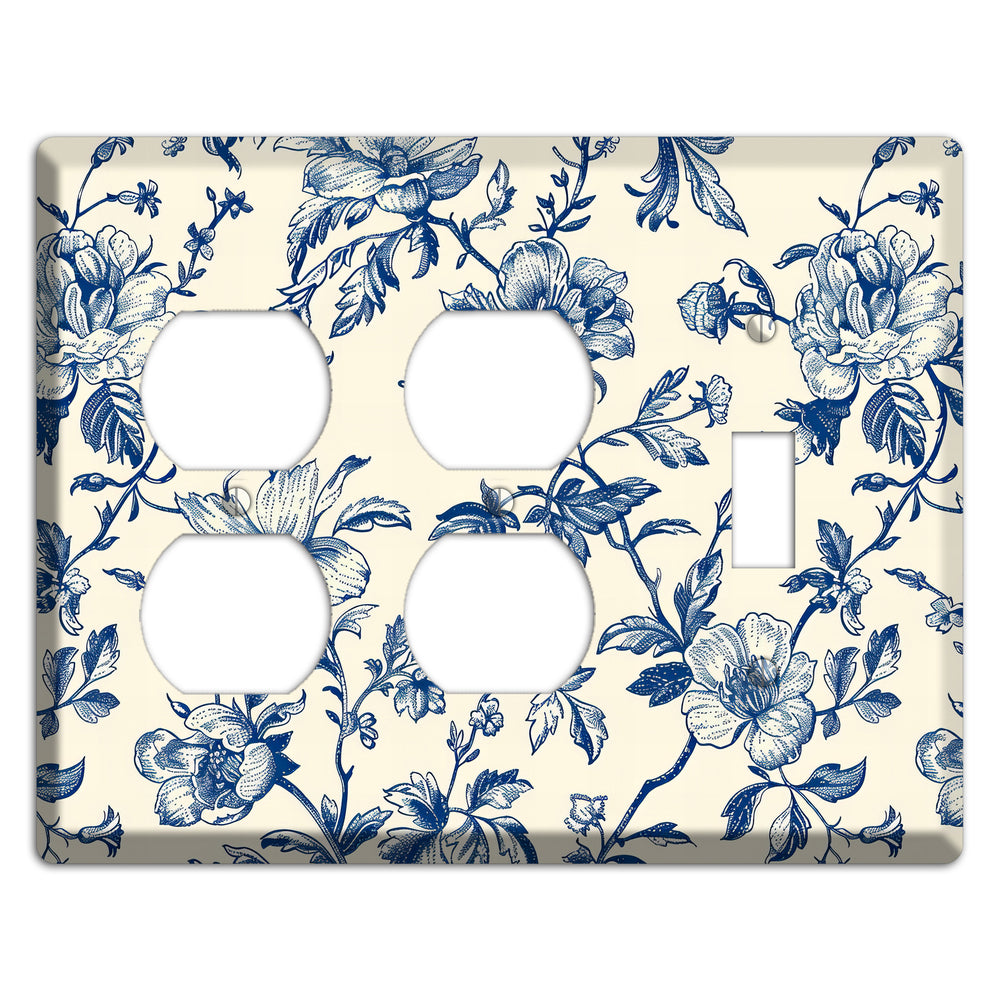 Garden Indigo Reverie 2 Duplex / Toggle Wallplate