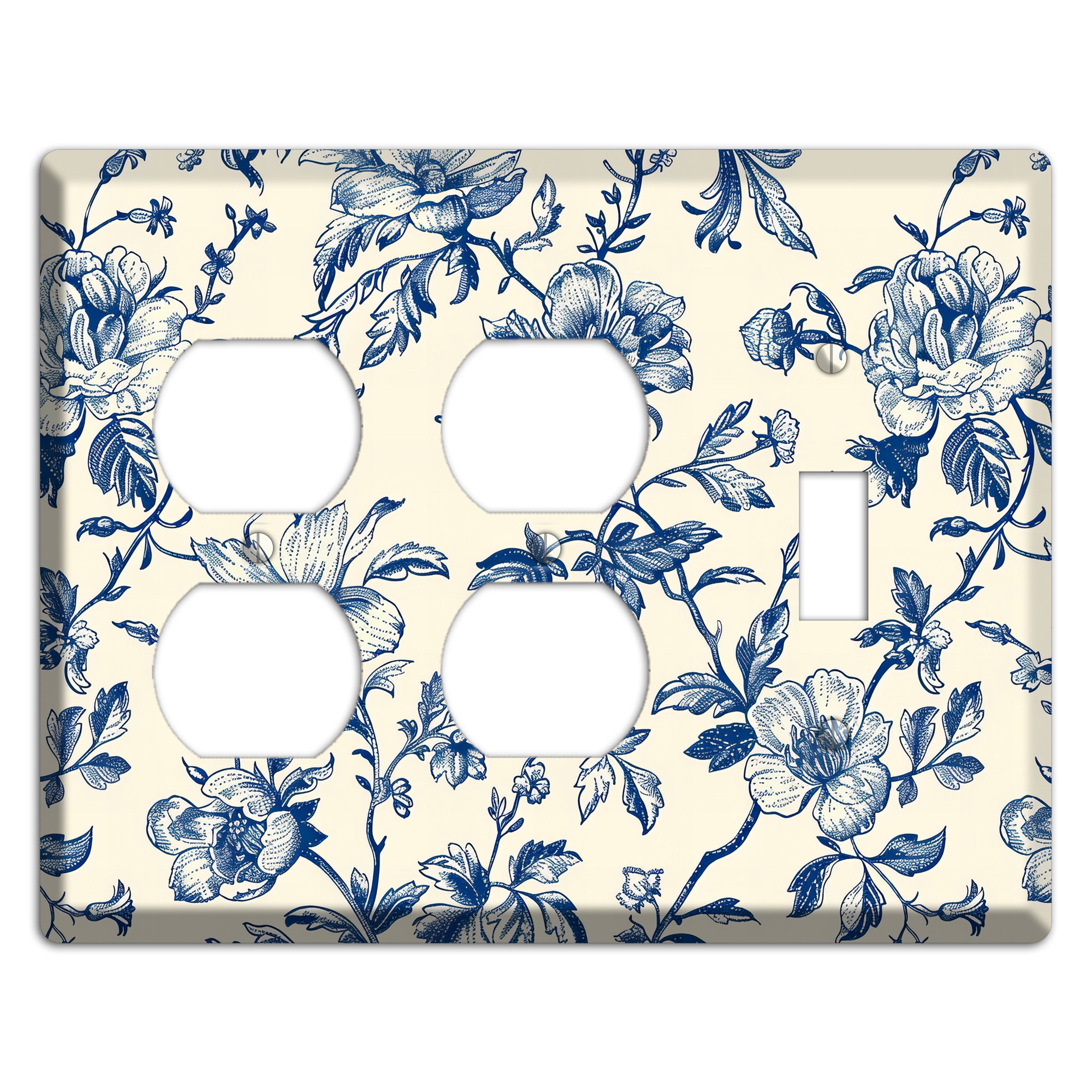 Garden Indigo Reverie 2 Duplex / Toggle Wallplate