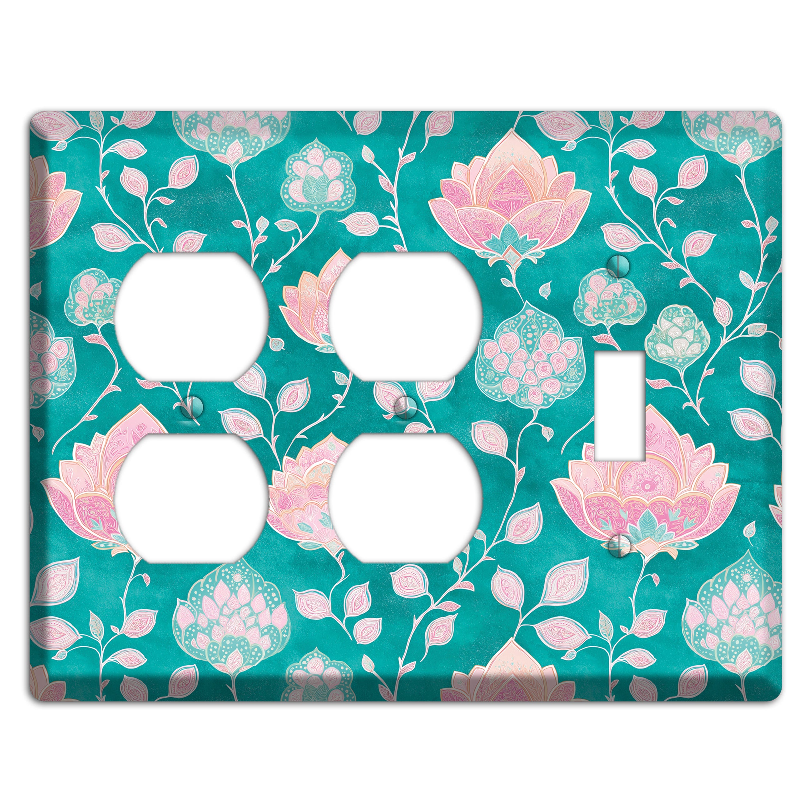 Lotus Garden Bloom 2 Duplex / Toggle Wallplate