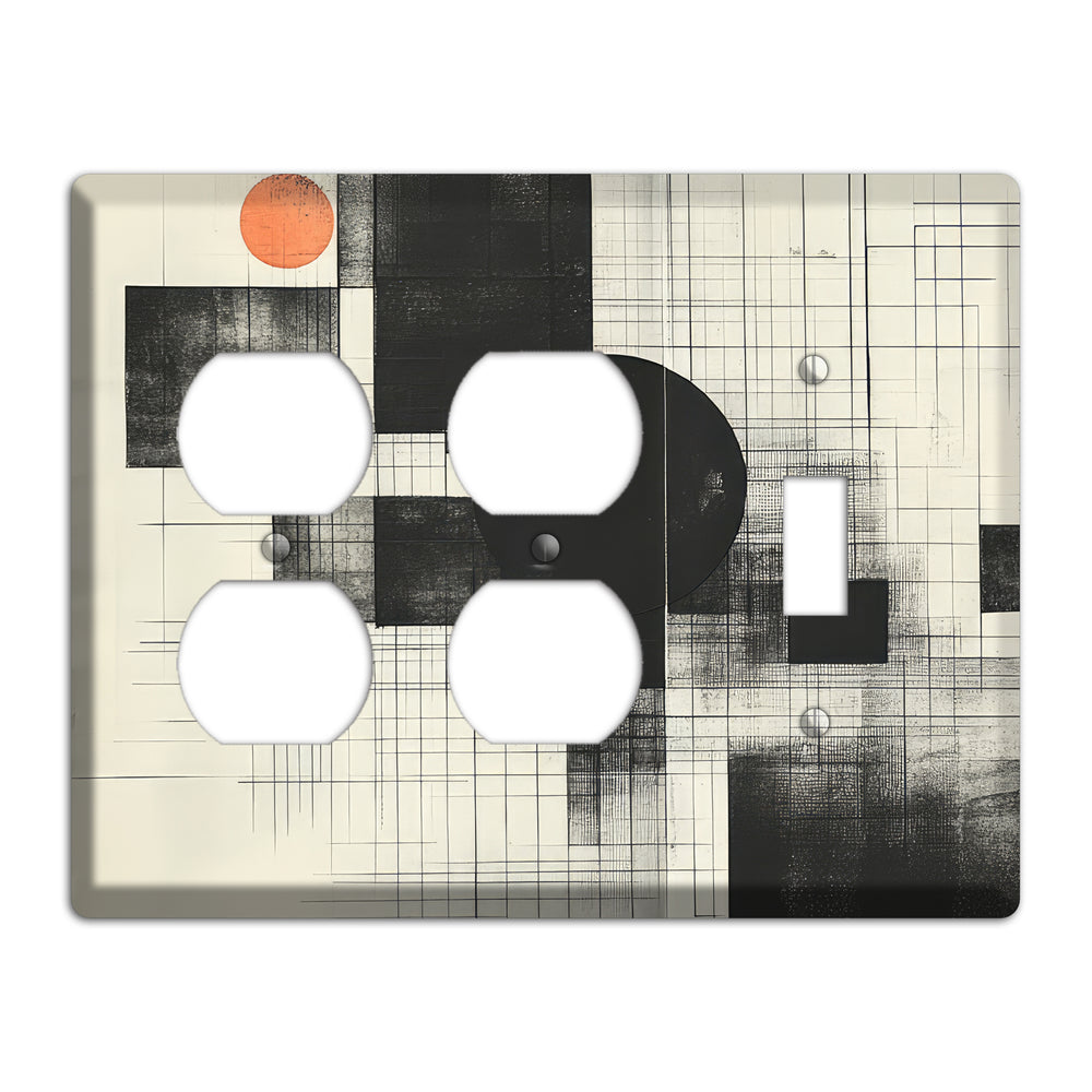 Eclipse Over Blueprint 2 Duplex / Toggle Wallplate