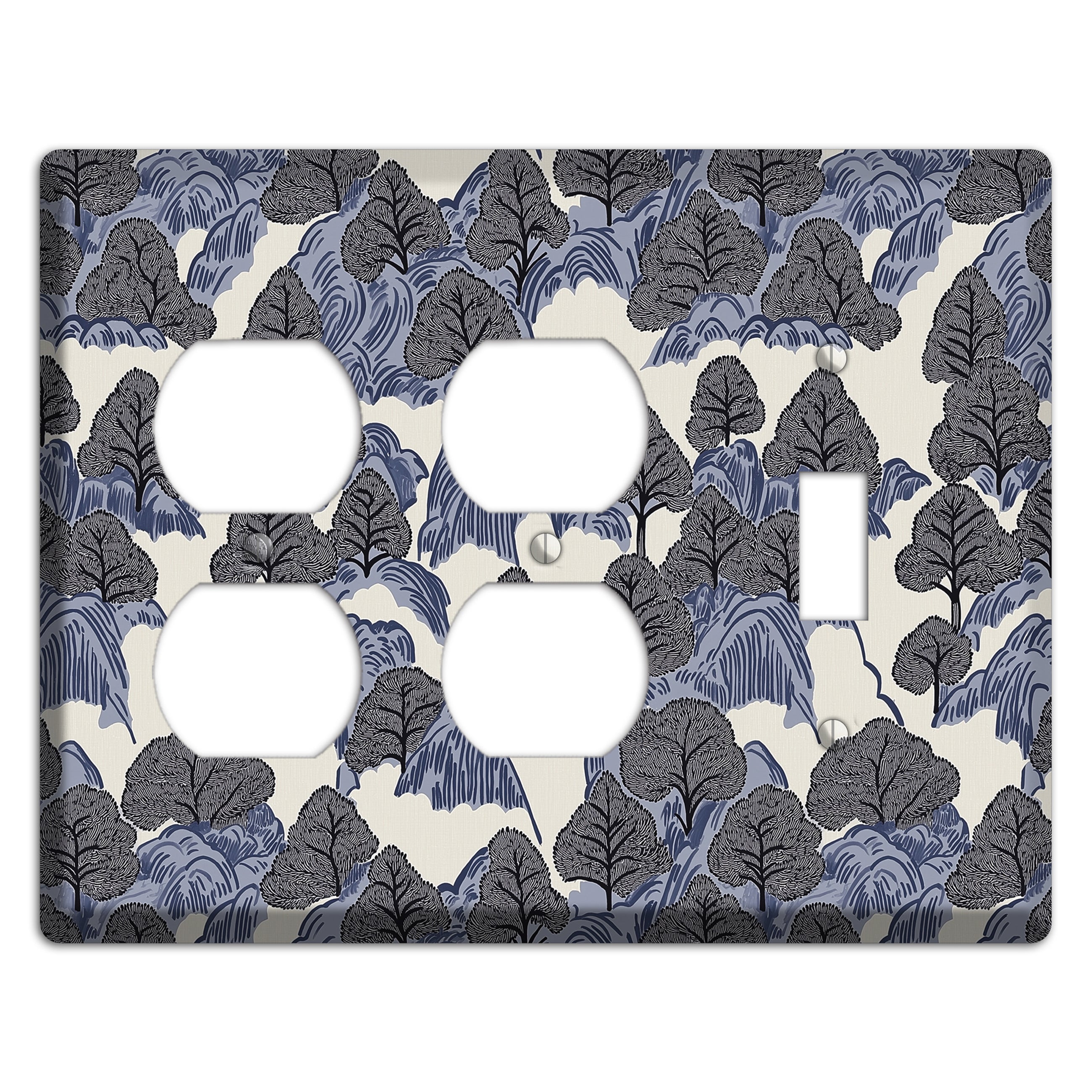 Thousand Pines 2 Duplex / Toggle Wallplate