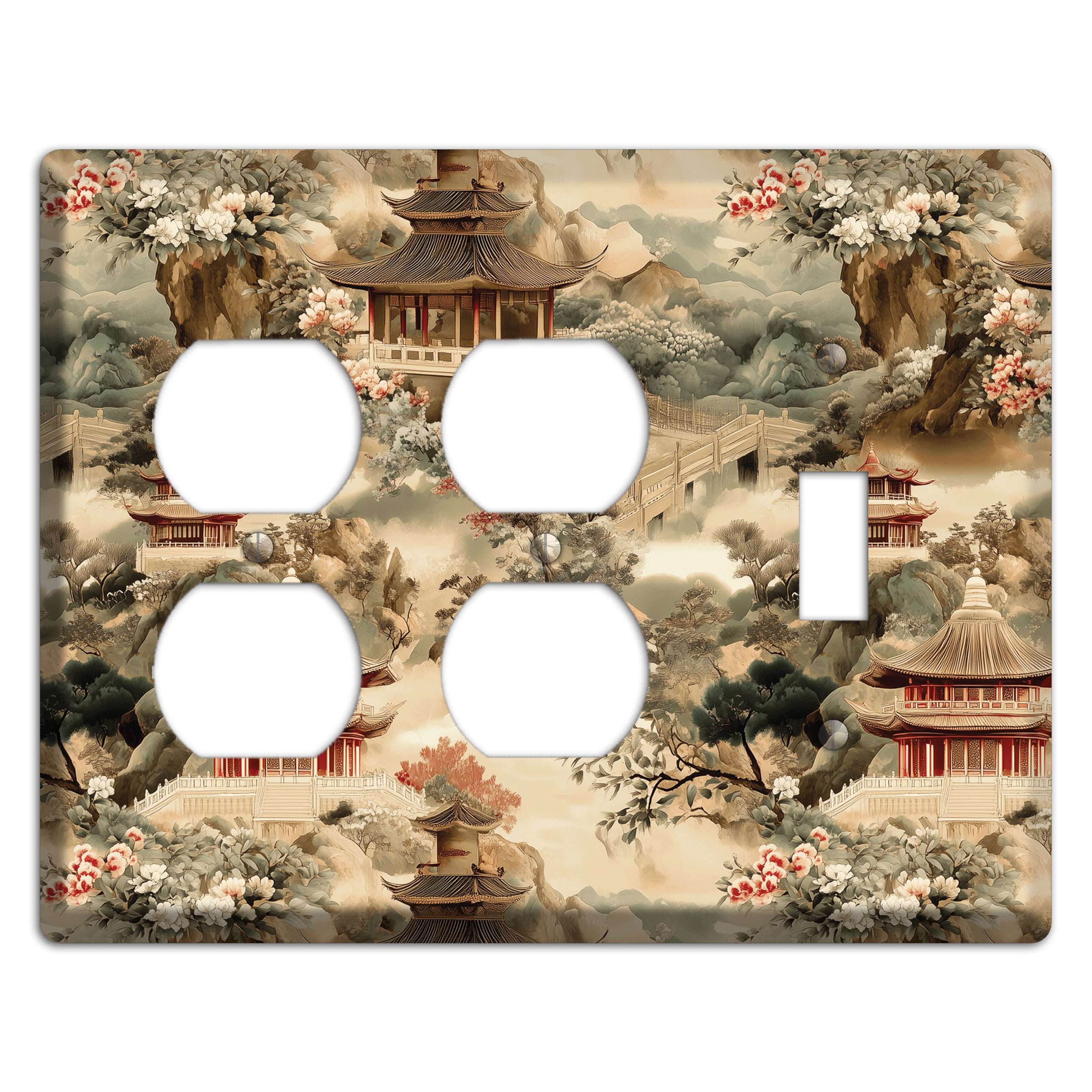 Jade Mountain Reverie 2 Duplex / Toggle Wallplate