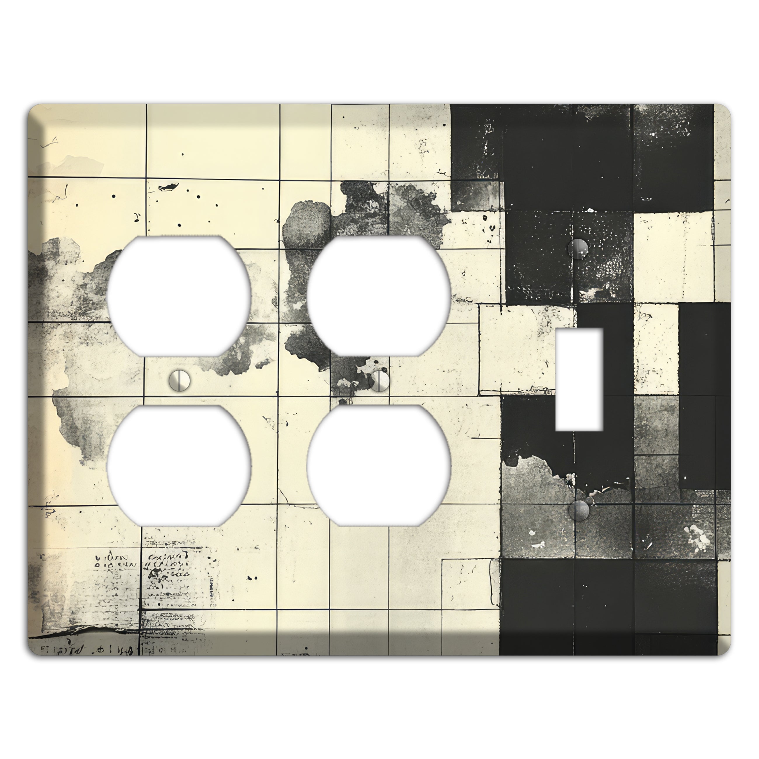 Fractured Cartography 2 Duplex / Toggle Wallplate