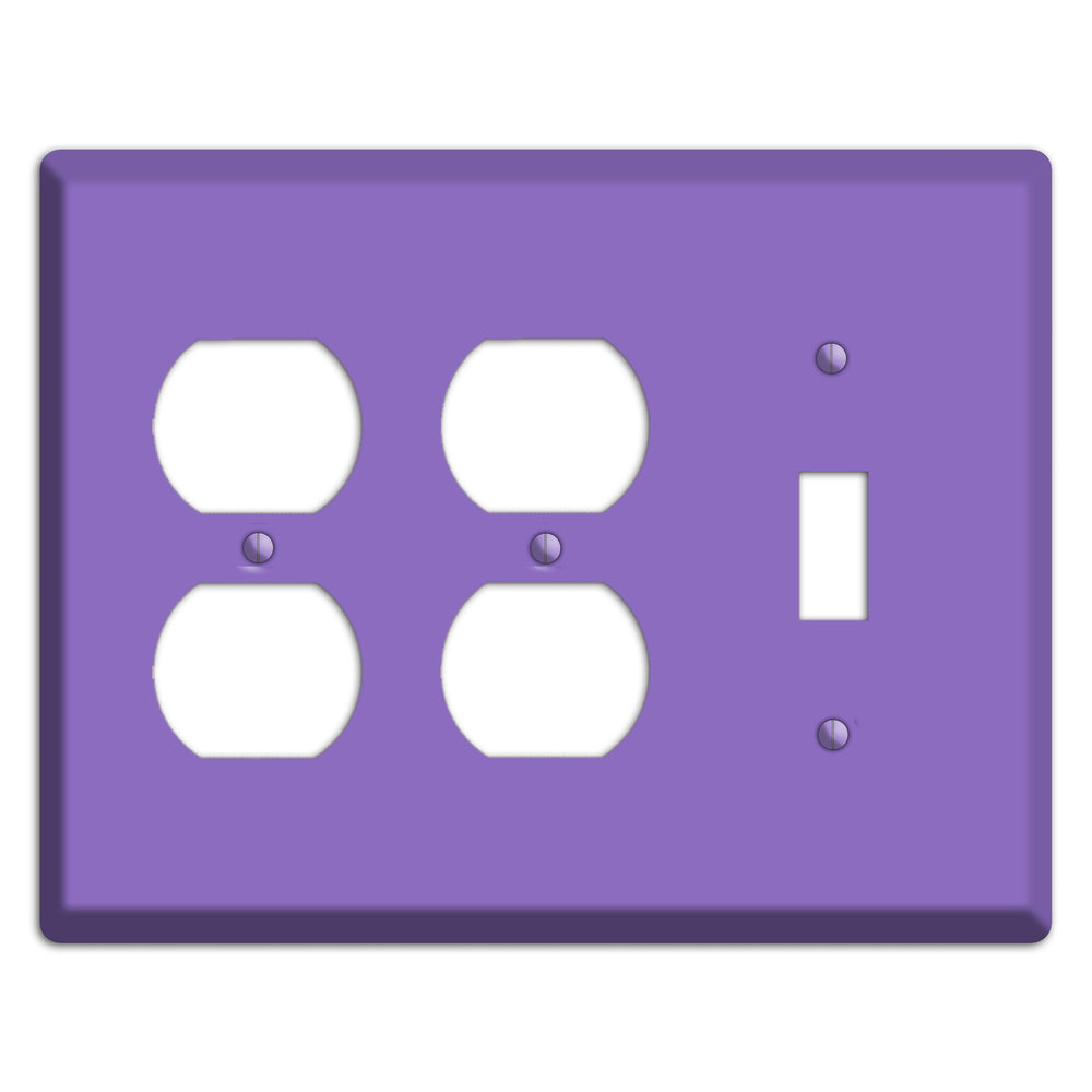 Baxter Violet Bloom 2 Duplex / Toggle Wallplate