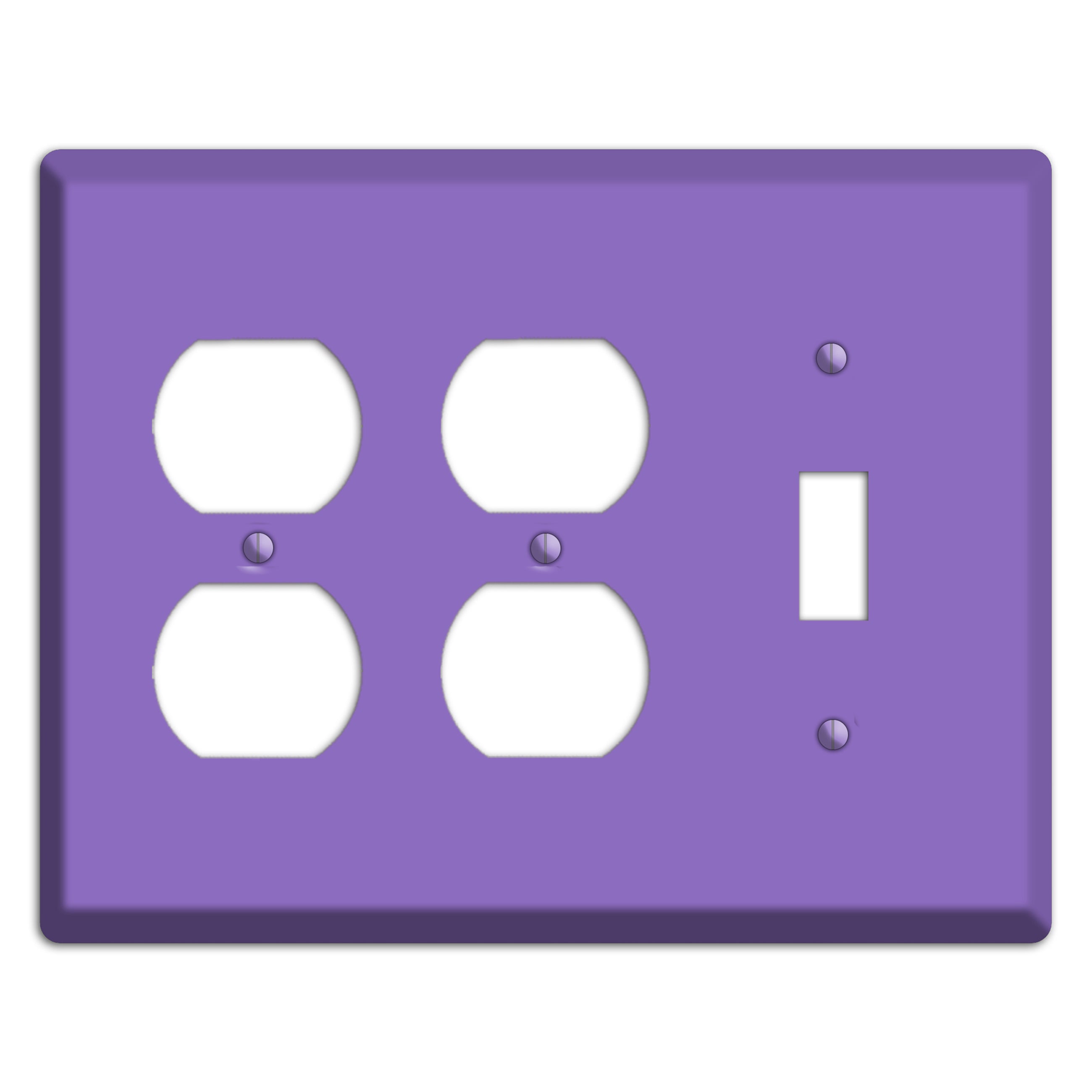 Baxter Violet Bloom 2 Duplex / Toggle Wallplate