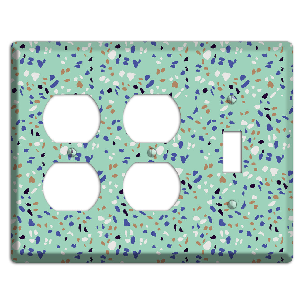 Sea Breeze Confetti 2 Duplex / Toggle Wallplate