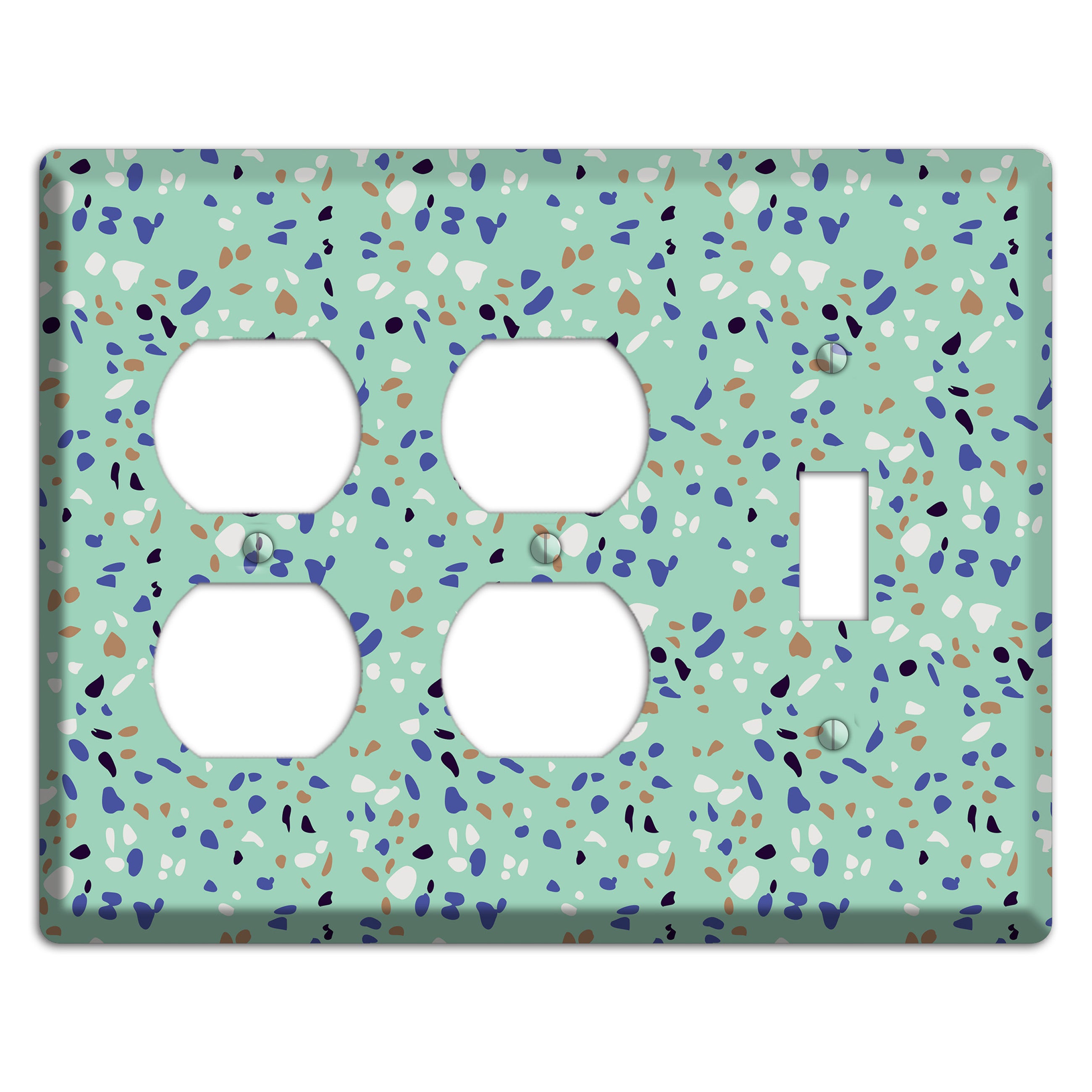 Sea Breeze Confetti 2 Duplex / Toggle Wallplate