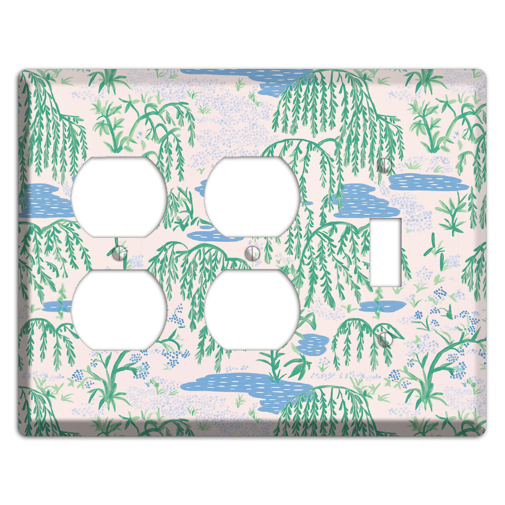 Willow & Still Water 2 Duplex / Toggle Wallplate