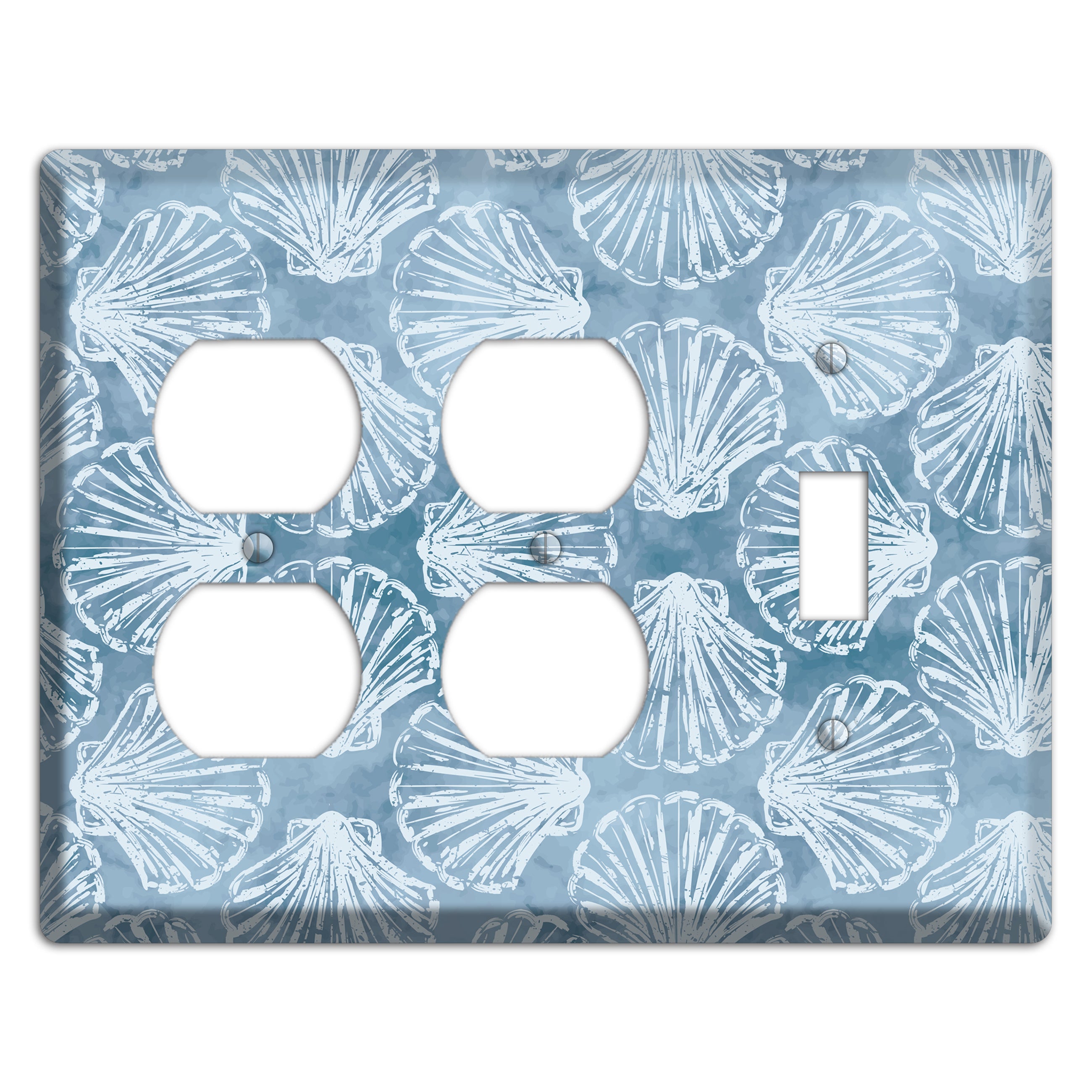 Coastal Shell Drift 2 Duplex / Toggle Wallplate