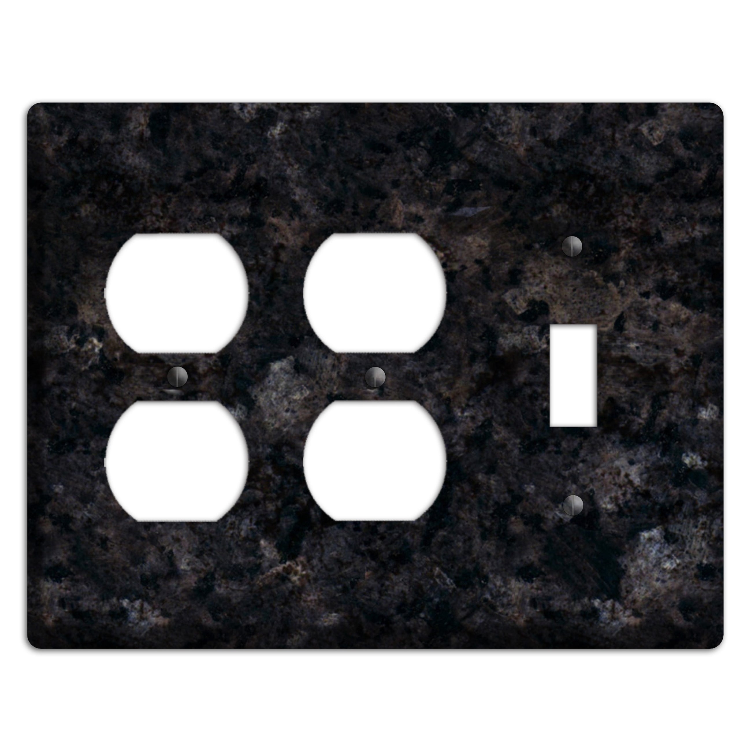 Ubatuba Granite 2 Duplex / Toggle Wallplate
