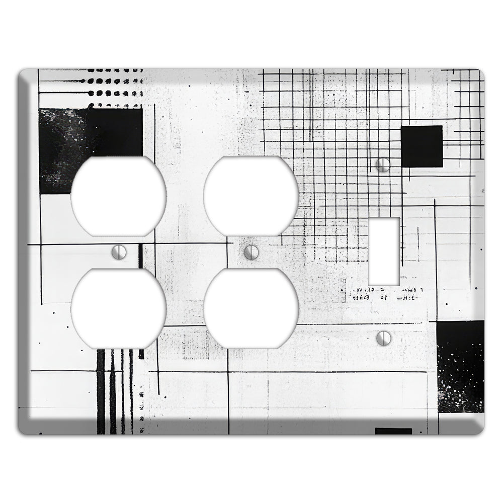 Drafting Table Ghost 2 Duplex / Toggle Wallplate