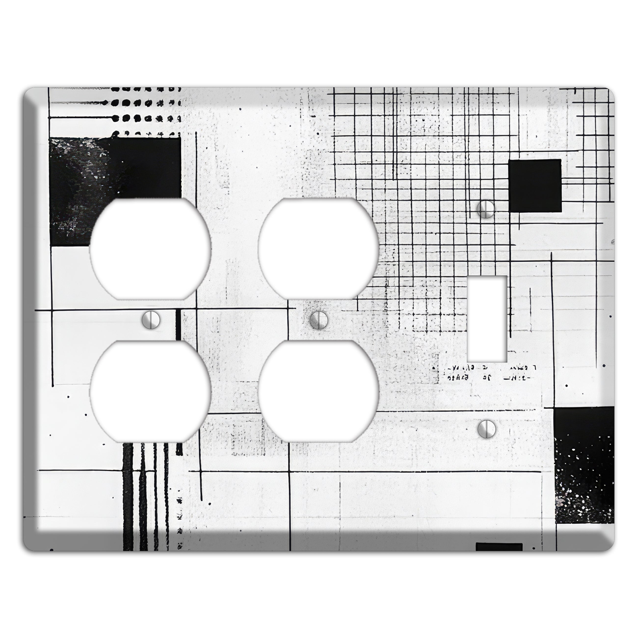 Drafting Table Ghost 2 Duplex / Toggle Wallplate
