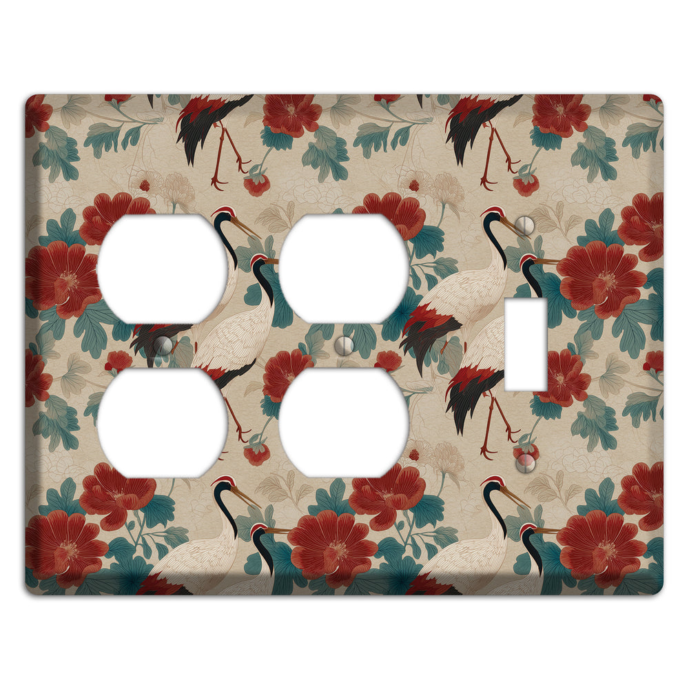 Rust Peony Passage 2 Duplex / Toggle Wallplate
