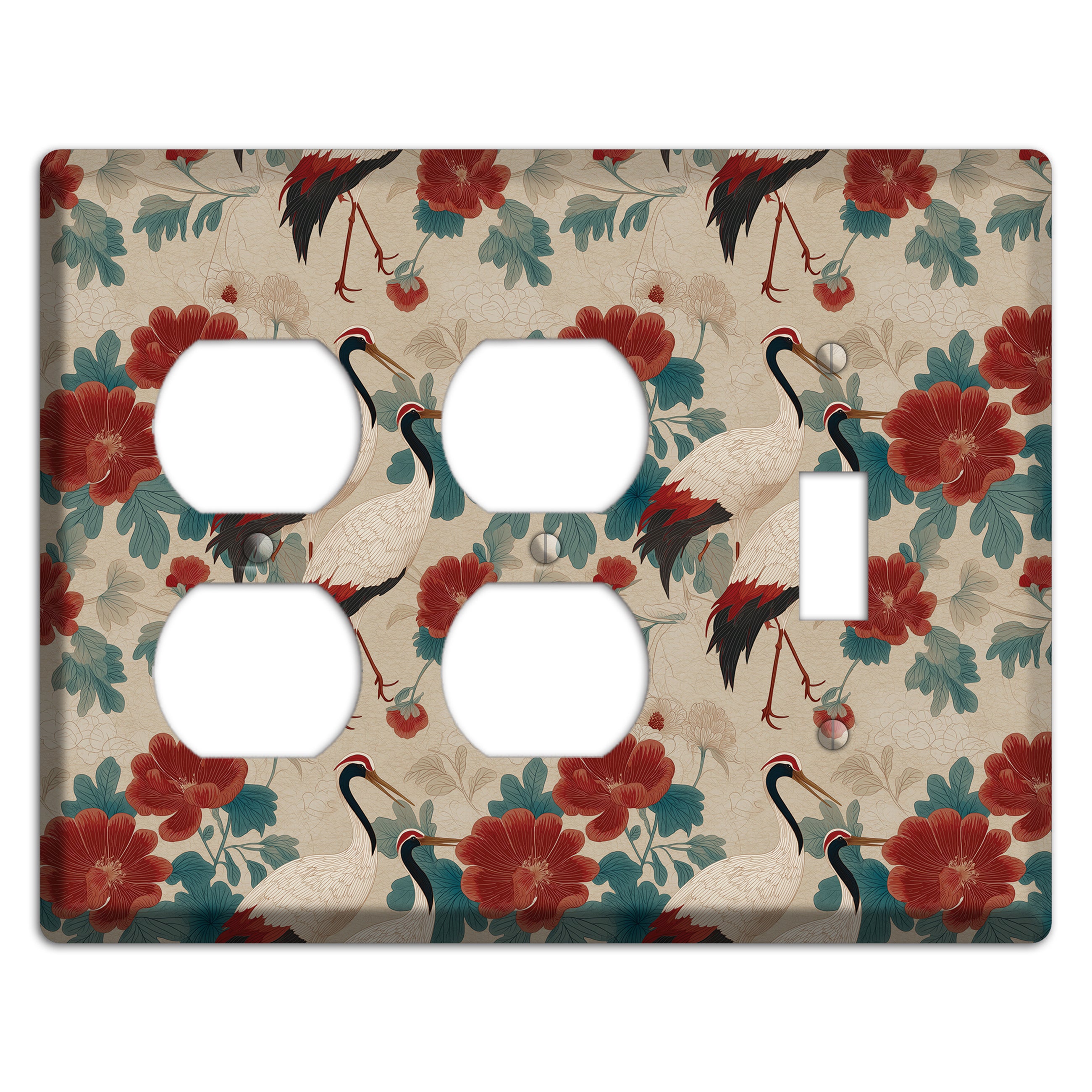 Rust Peony Passage 2 Duplex / Toggle Wallplate