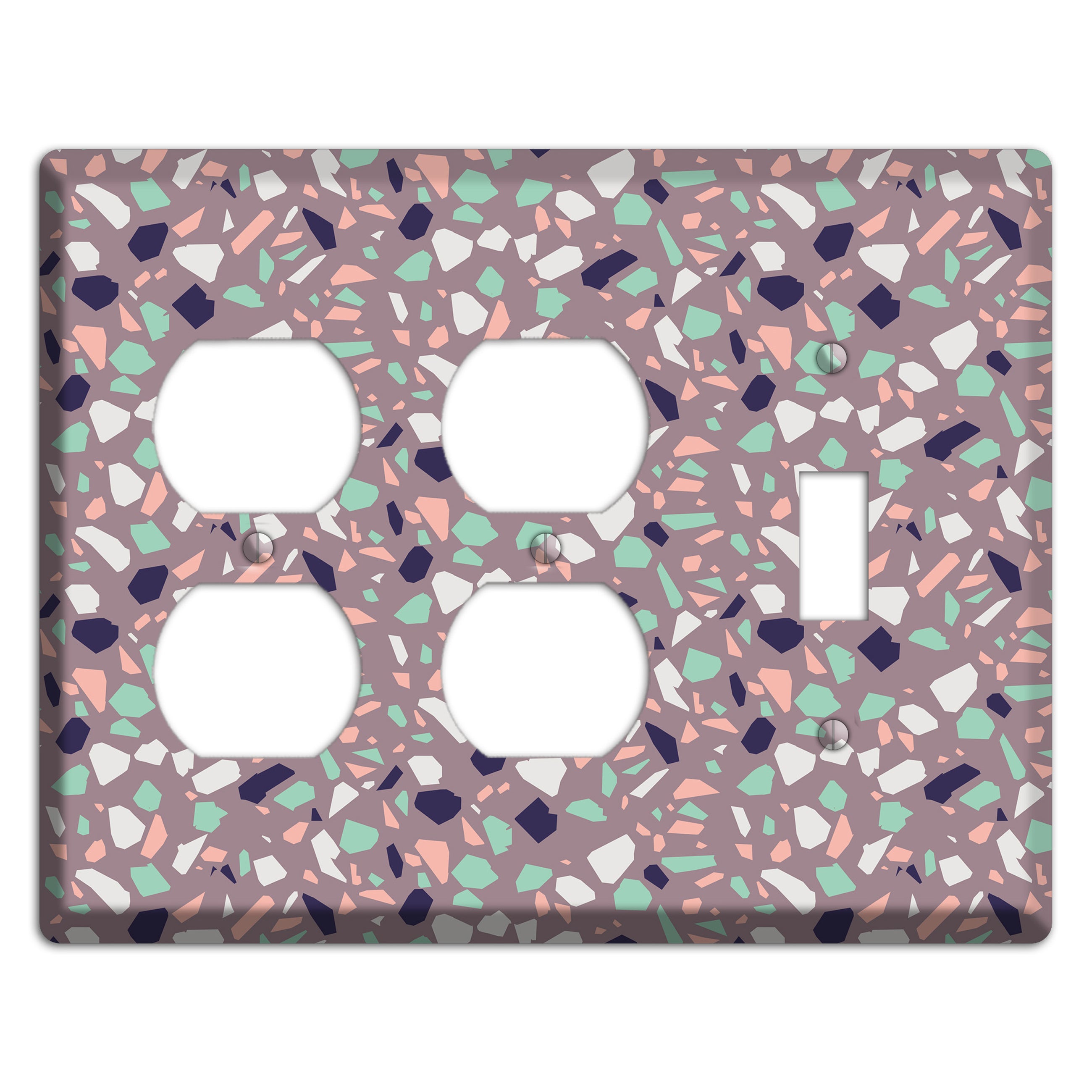 Lavender Shard 2 Duplex / Toggle Wallplate