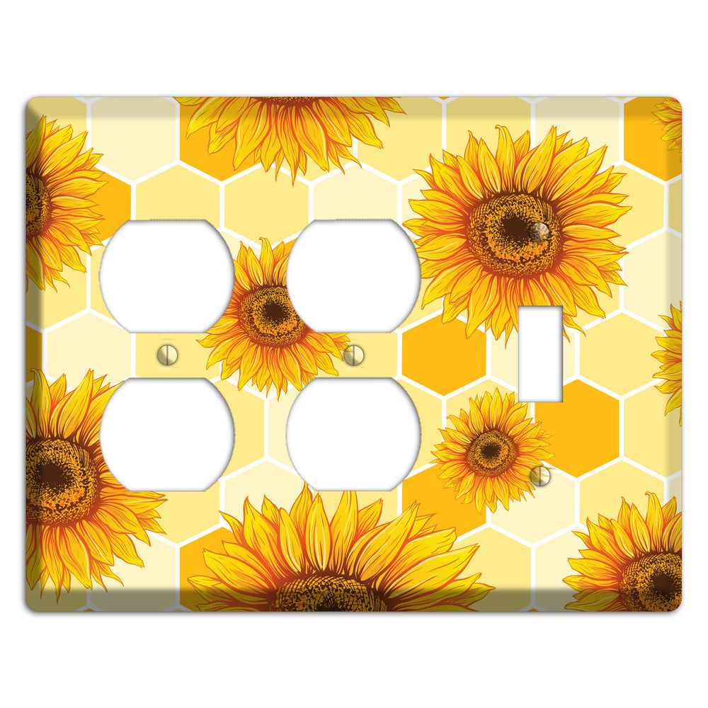 Sunflower & Comb 2 Duplex / Toggle Wallplate