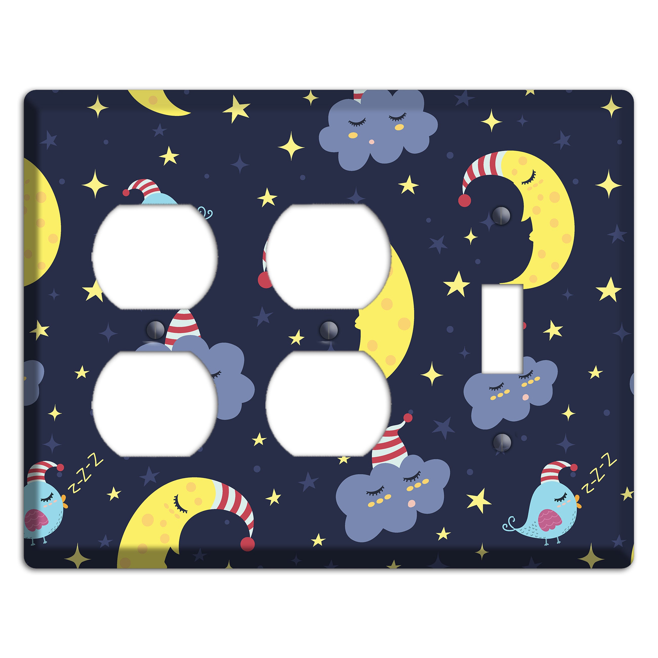 Sleepy Skies 2 Duplex / Toggle Wallplate