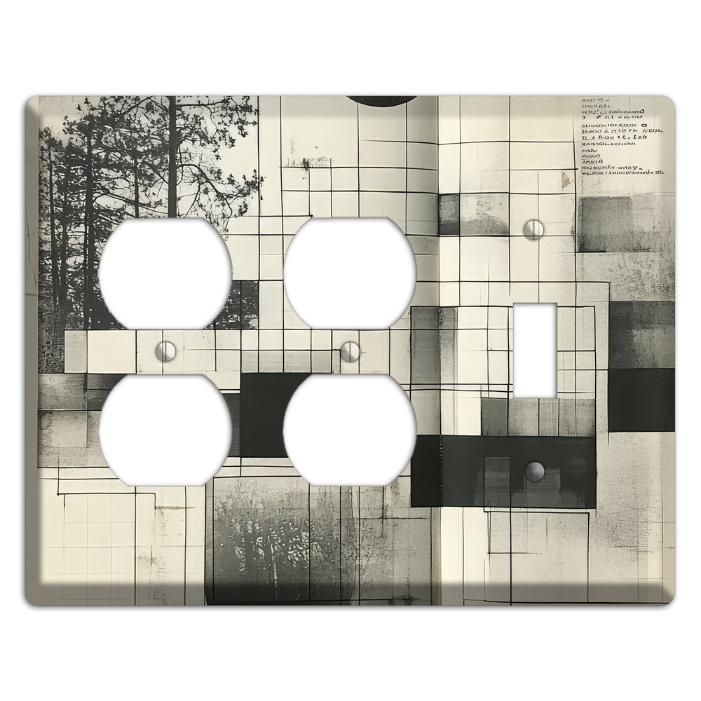 Cartographer's Dream 2 Duplex / Toggle Wallplate