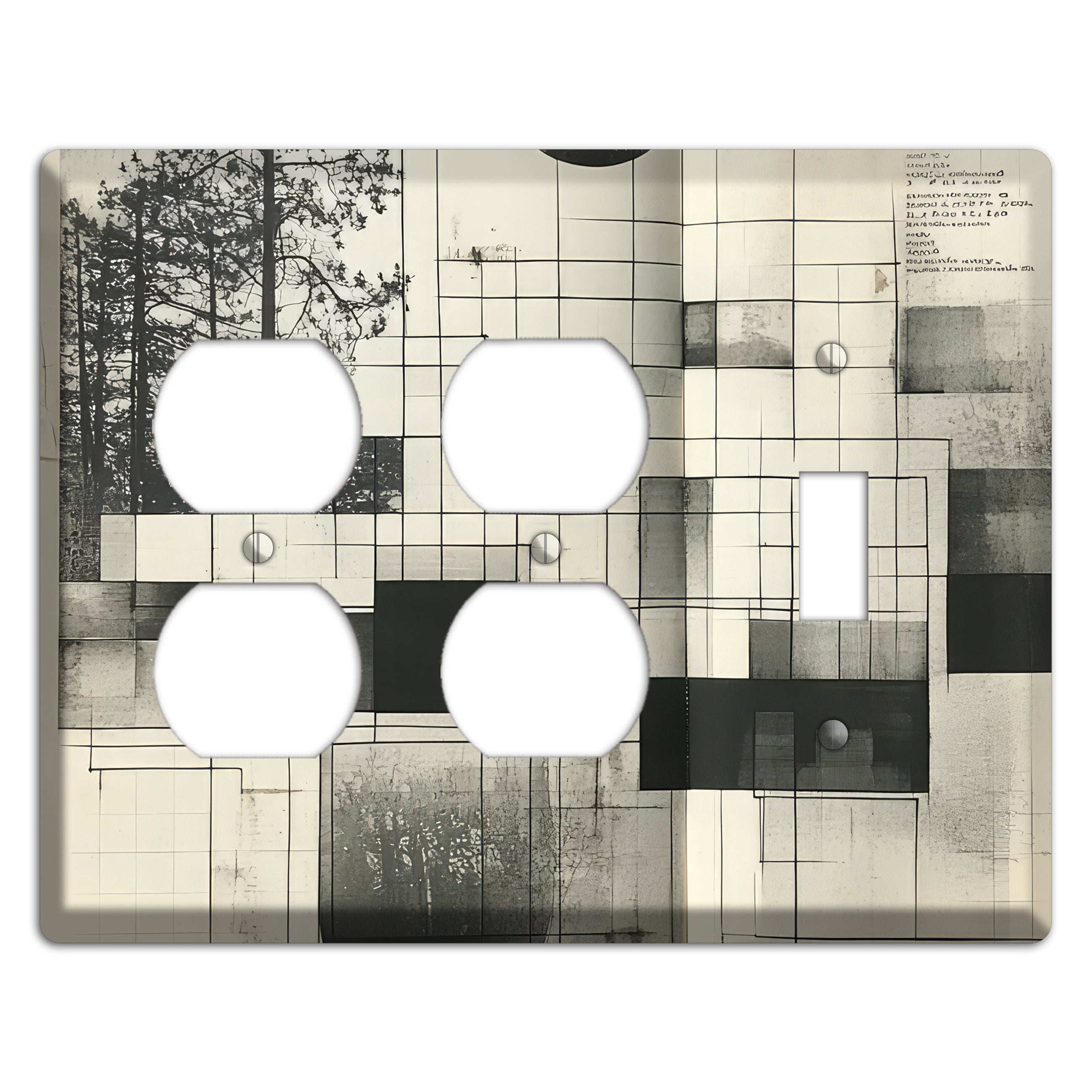 Cartographer's Dream 2 Duplex / Toggle Wallplate