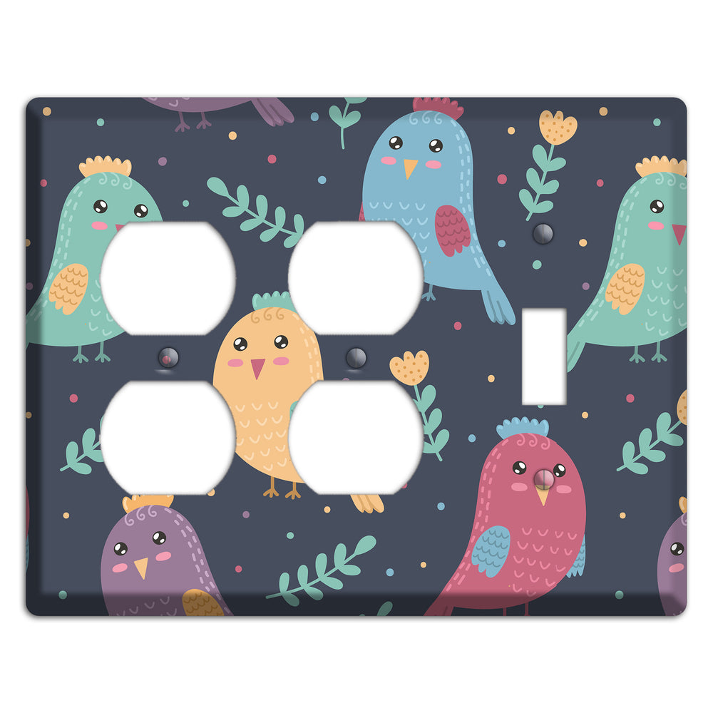 Jungle Giggles (Dark) 2 Duplex / Toggle Wallplate