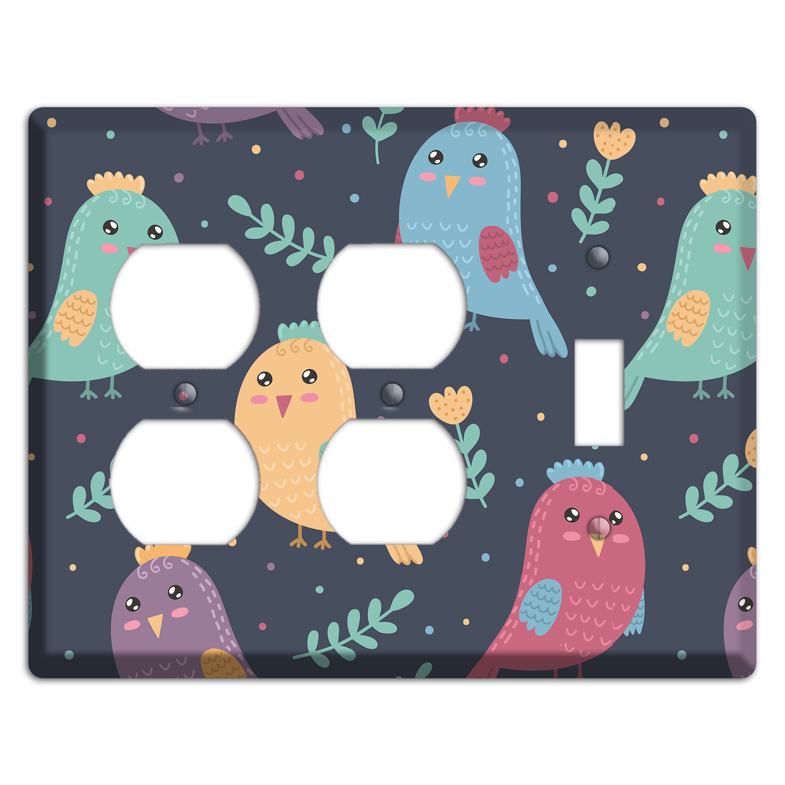 Jungle Giggles (Dark) 2 Duplex / Toggle Wallplate
