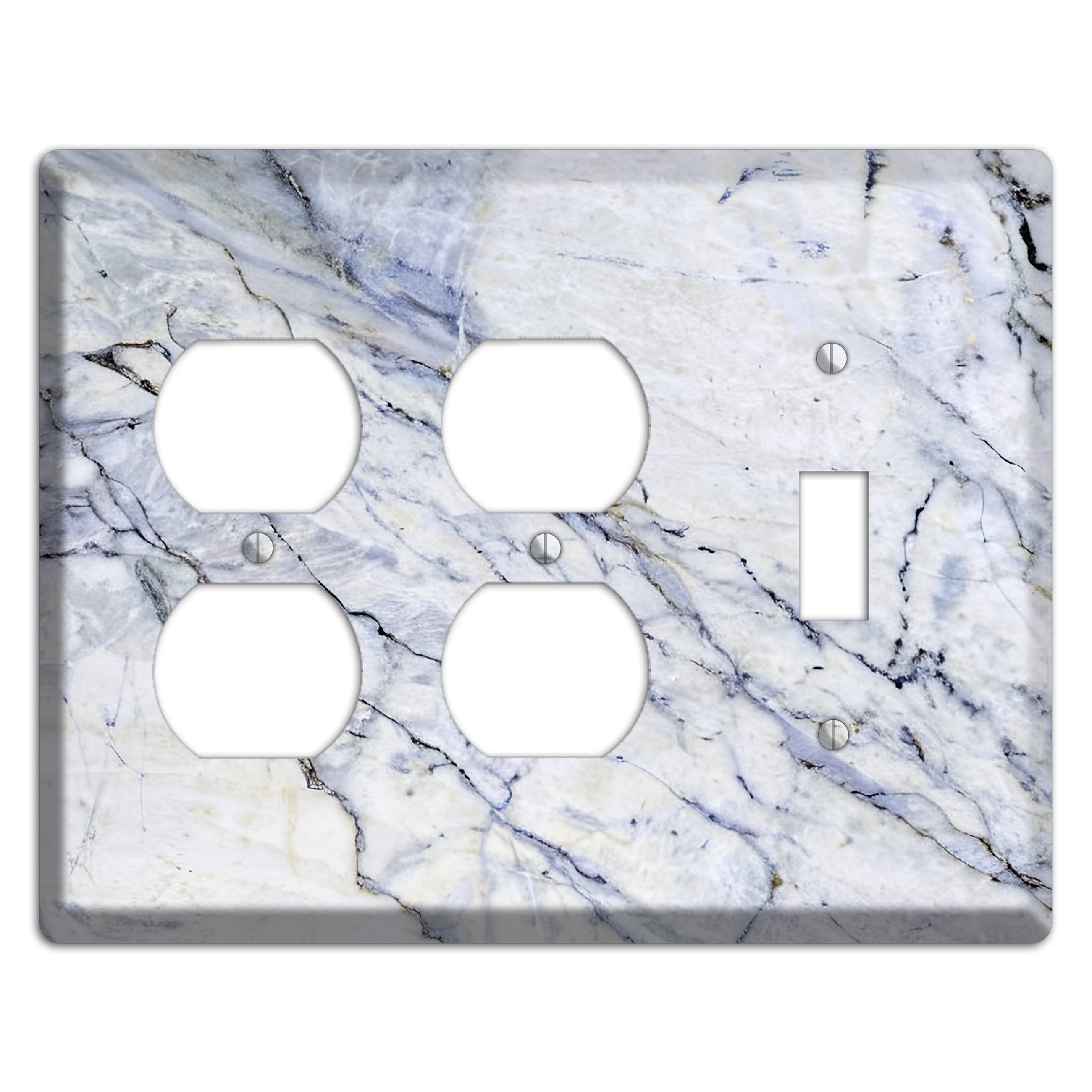 Geyser Marble 2 Duplex / Toggle Wallplate