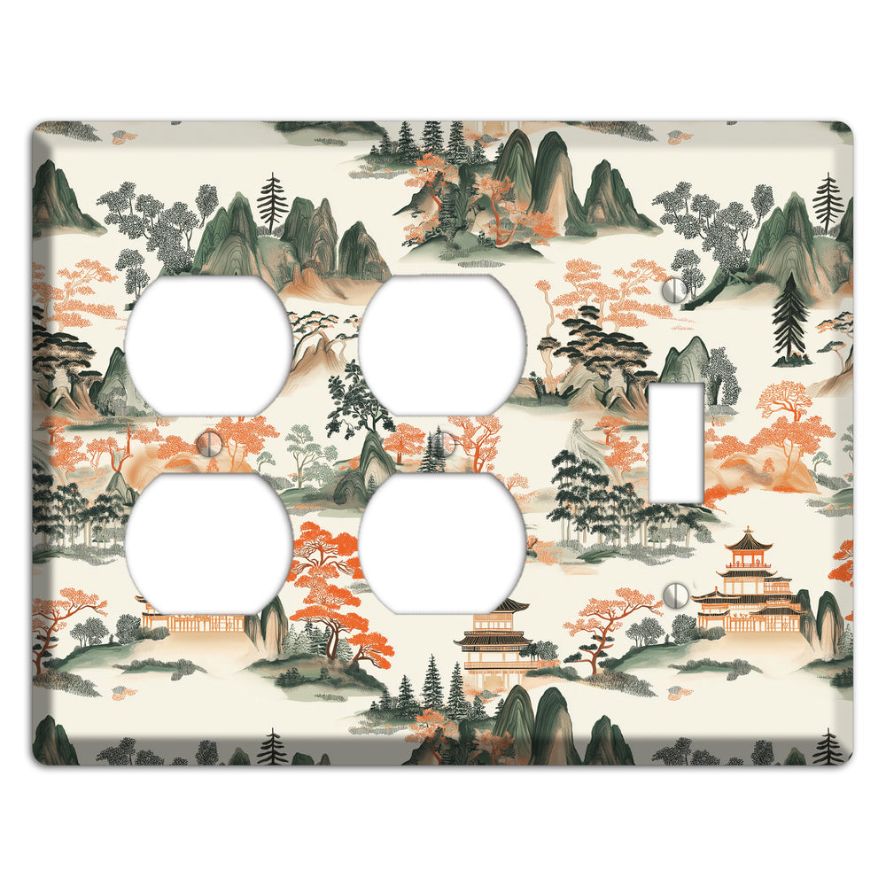 Peaks & Pagodas 2 Duplex / Toggle Wallplate