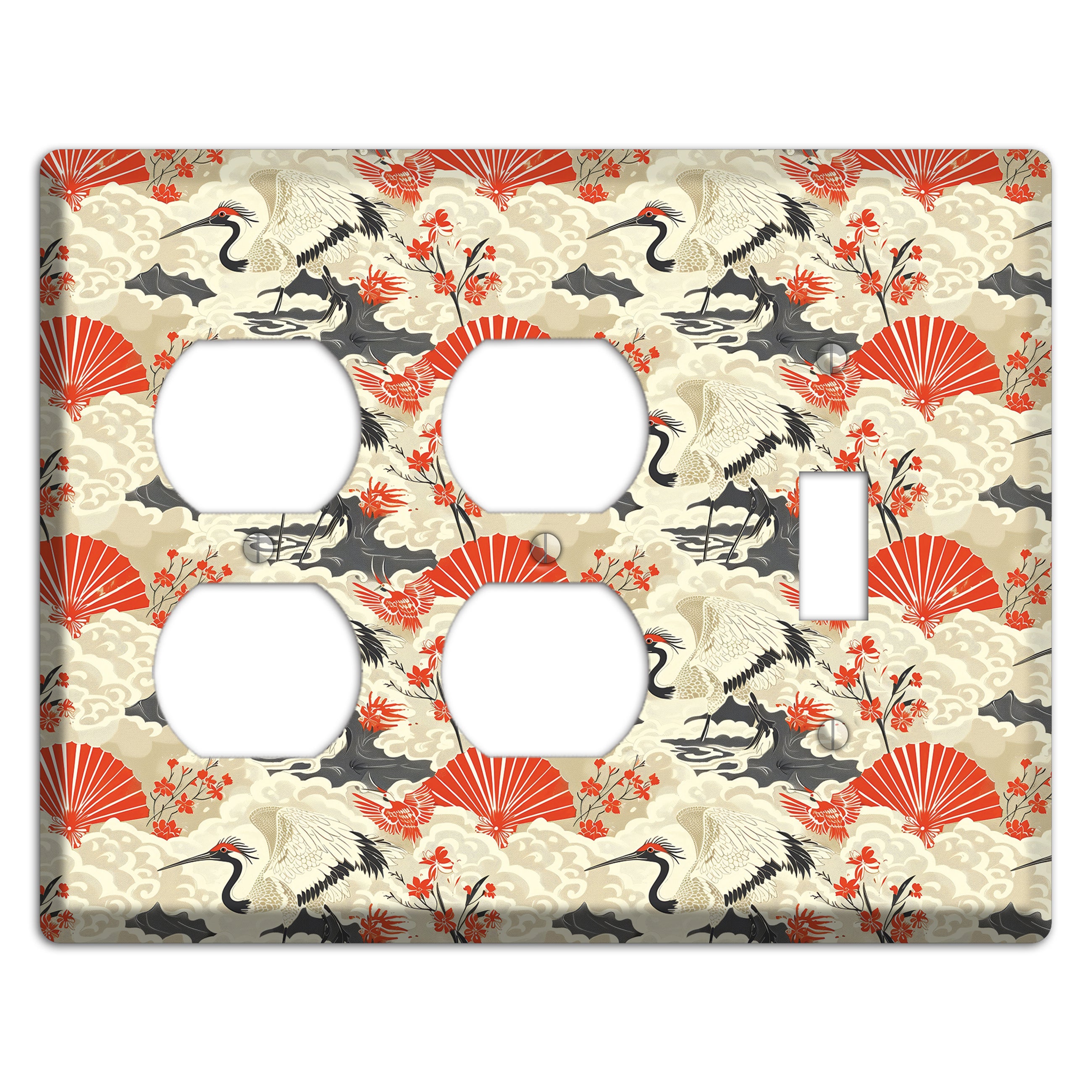 Vermillion Mist Reverie 2 Duplex / Toggle Wallplate