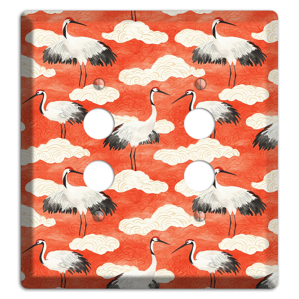 Vermillion Cloud Ceremony 2 Pushbutton Wallplate
