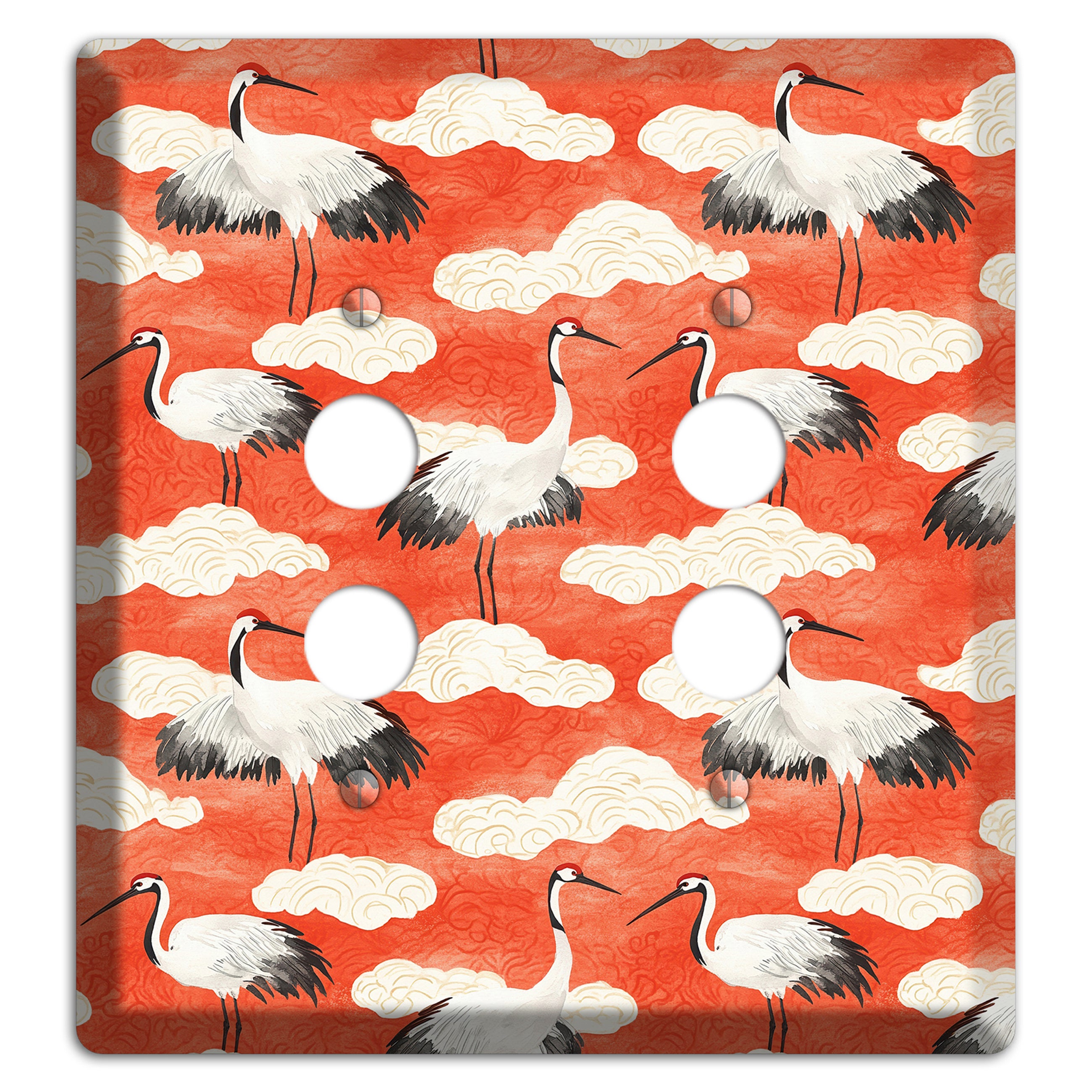 Vermillion Cloud Ceremony 2 Pushbutton Wallplate