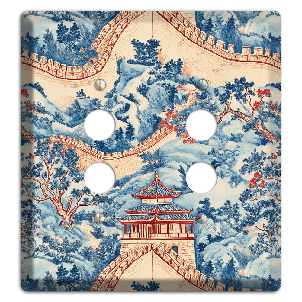 Great Wall Toile 2 Pushbutton Wallplate