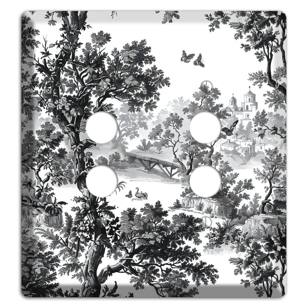 Woodland Chapel Mist 2 Pushbutton Wallplate
