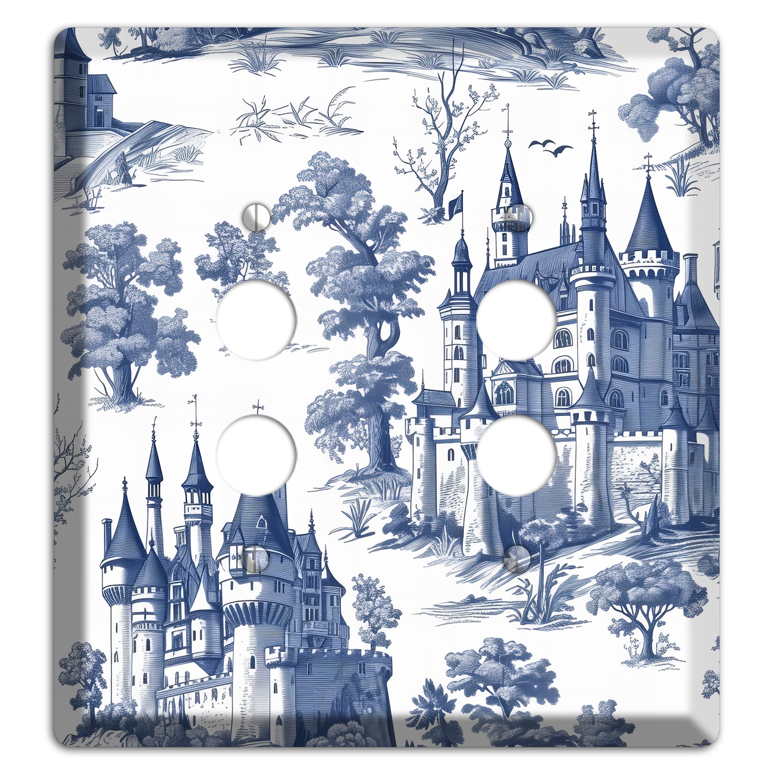 Fortress & Fog 2 Pushbutton Wallplate