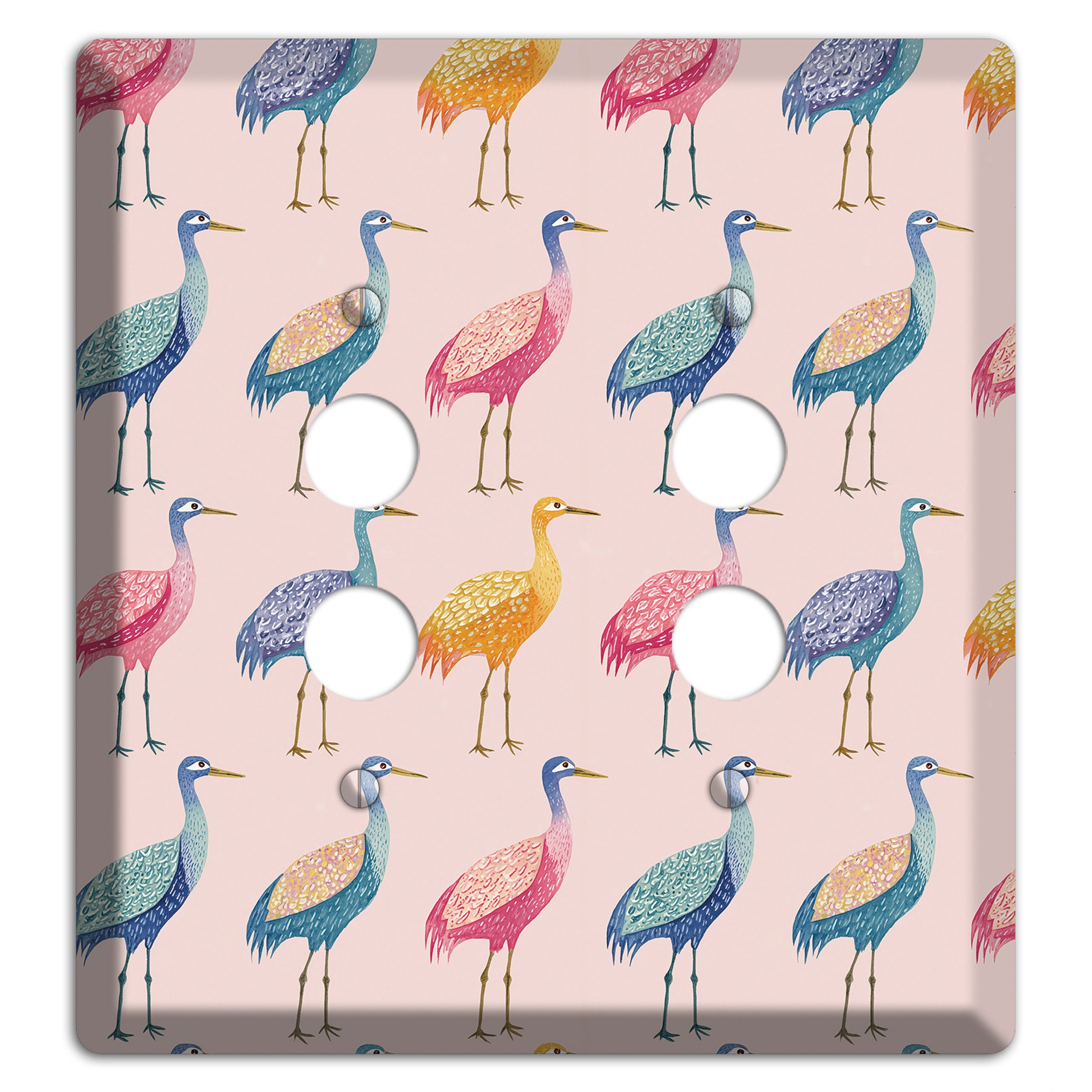 Rainbow Marsh Parade 2 Pushbutton Wallplate