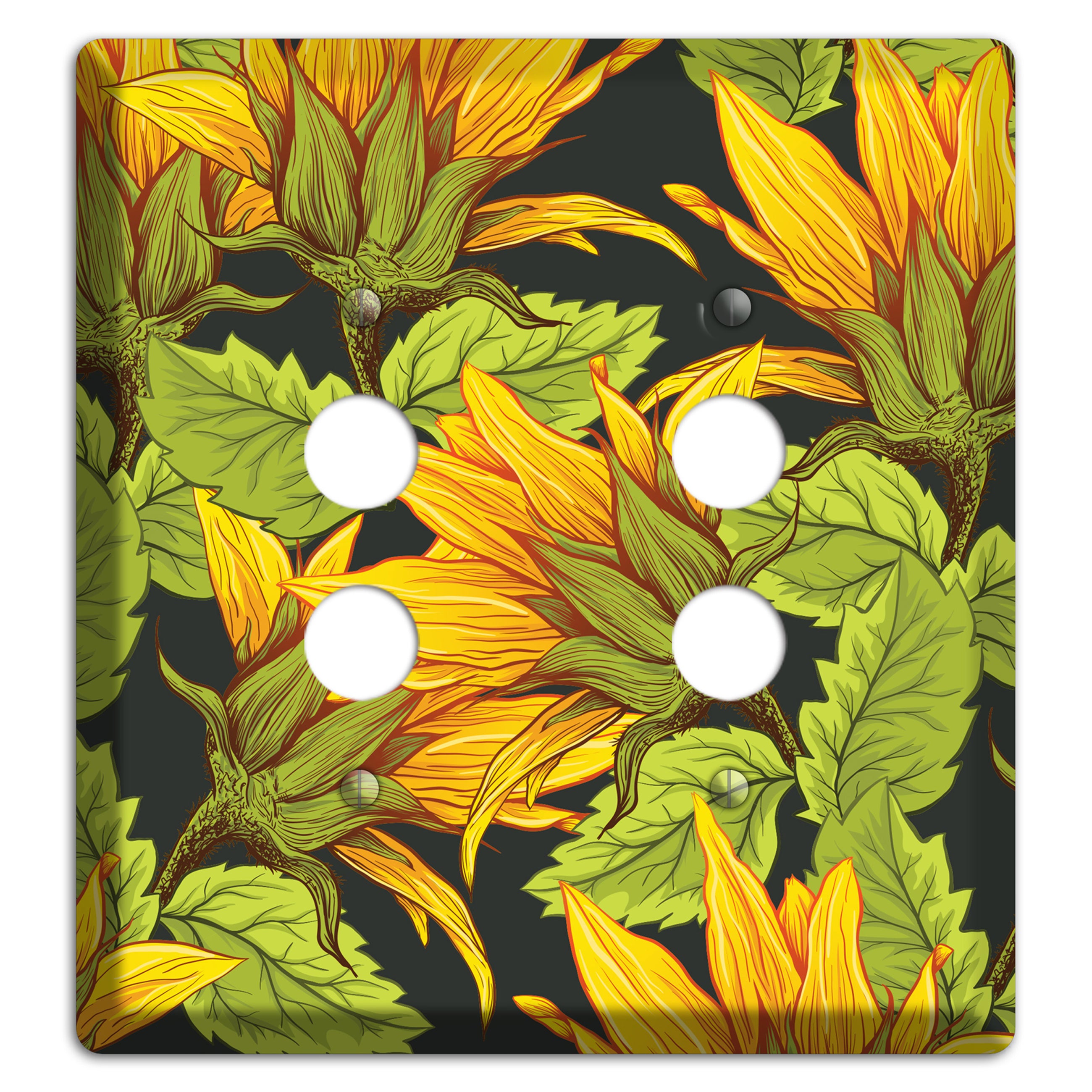 Gilded Bloom Tangle 2 Pushbutton Wallplate
